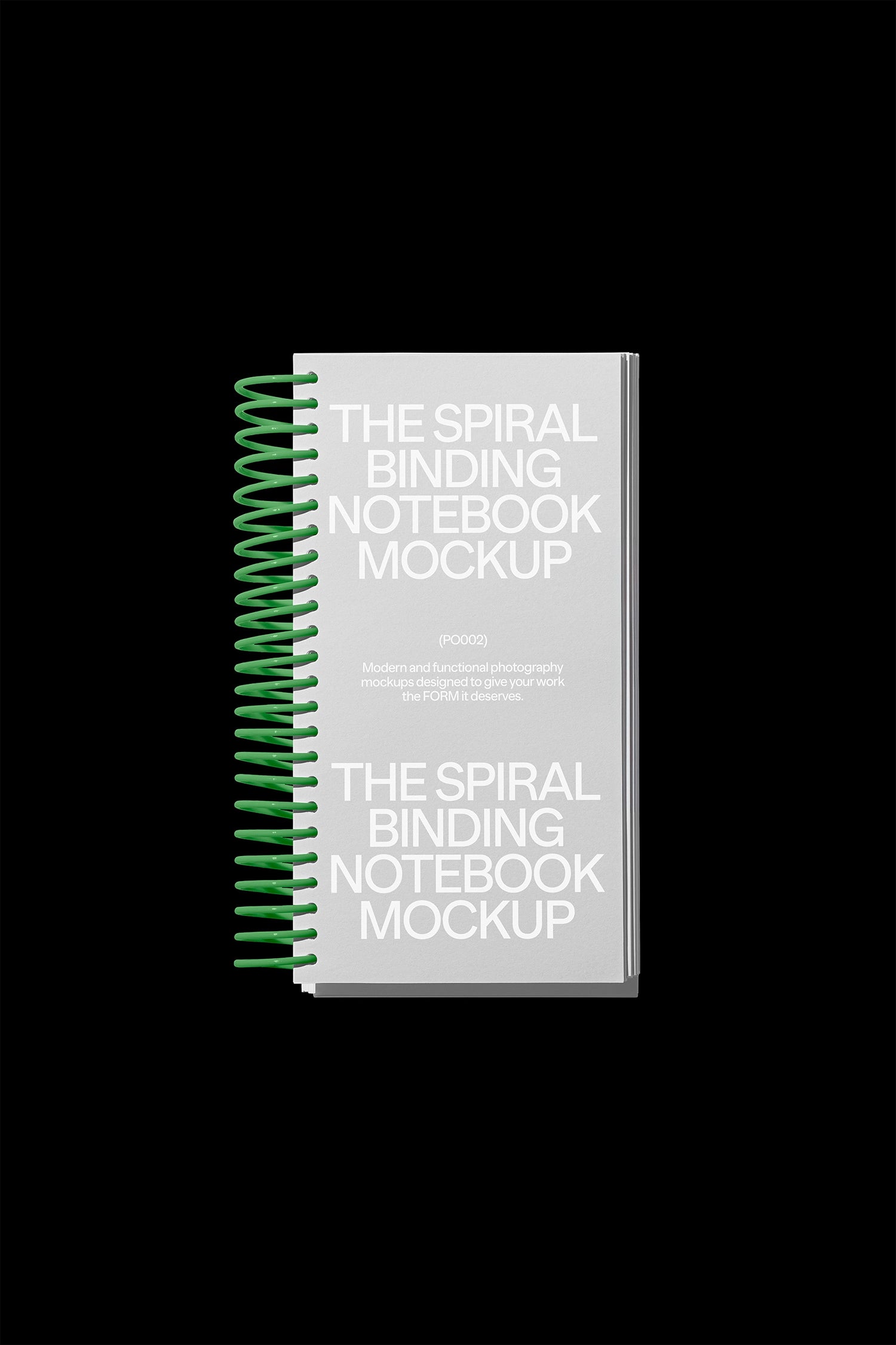 Spiral Binding Notebook Mockup PO002 Just Form Mockups