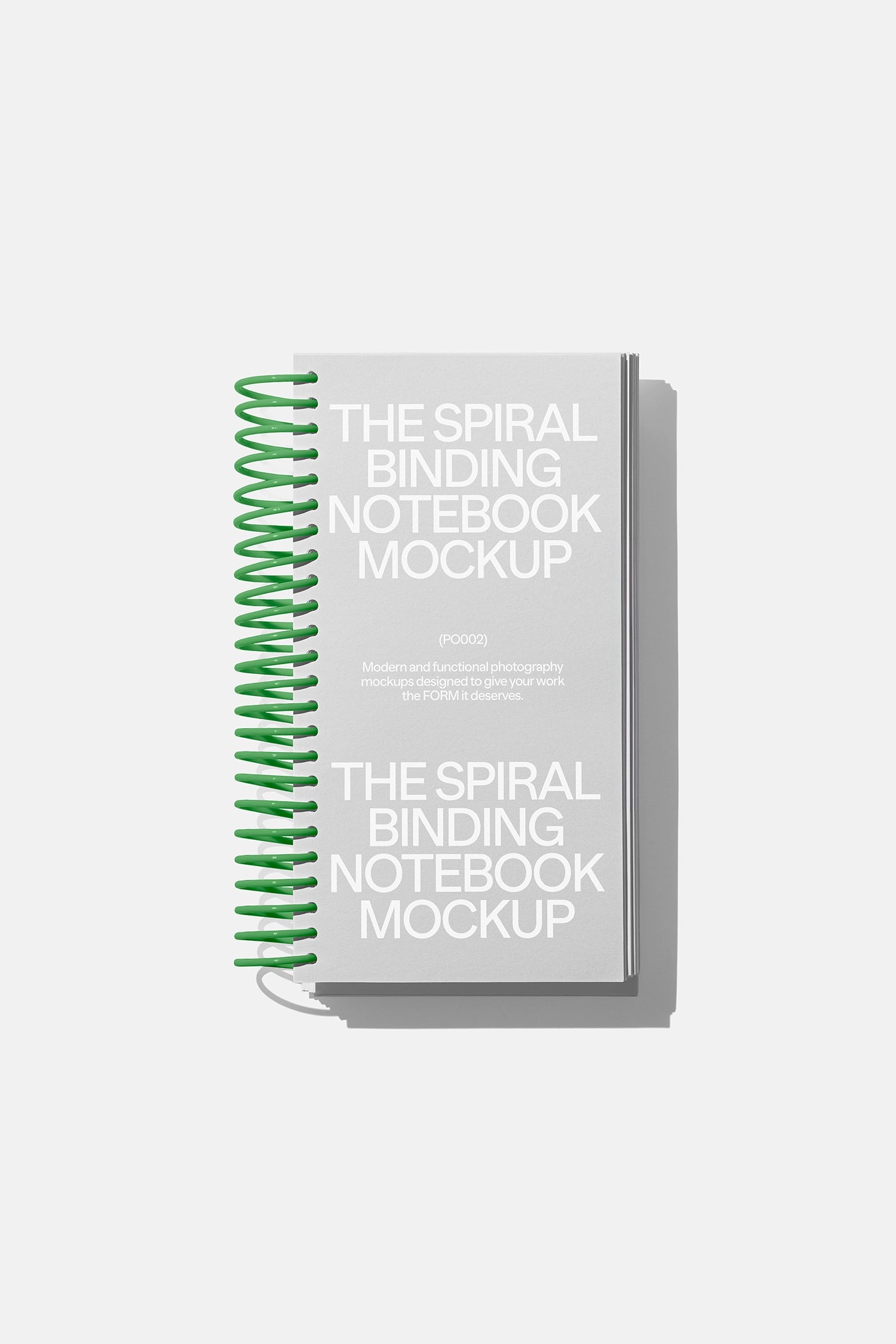 Spiral Binding Notebook Mockup PO002 Just Form Mockups