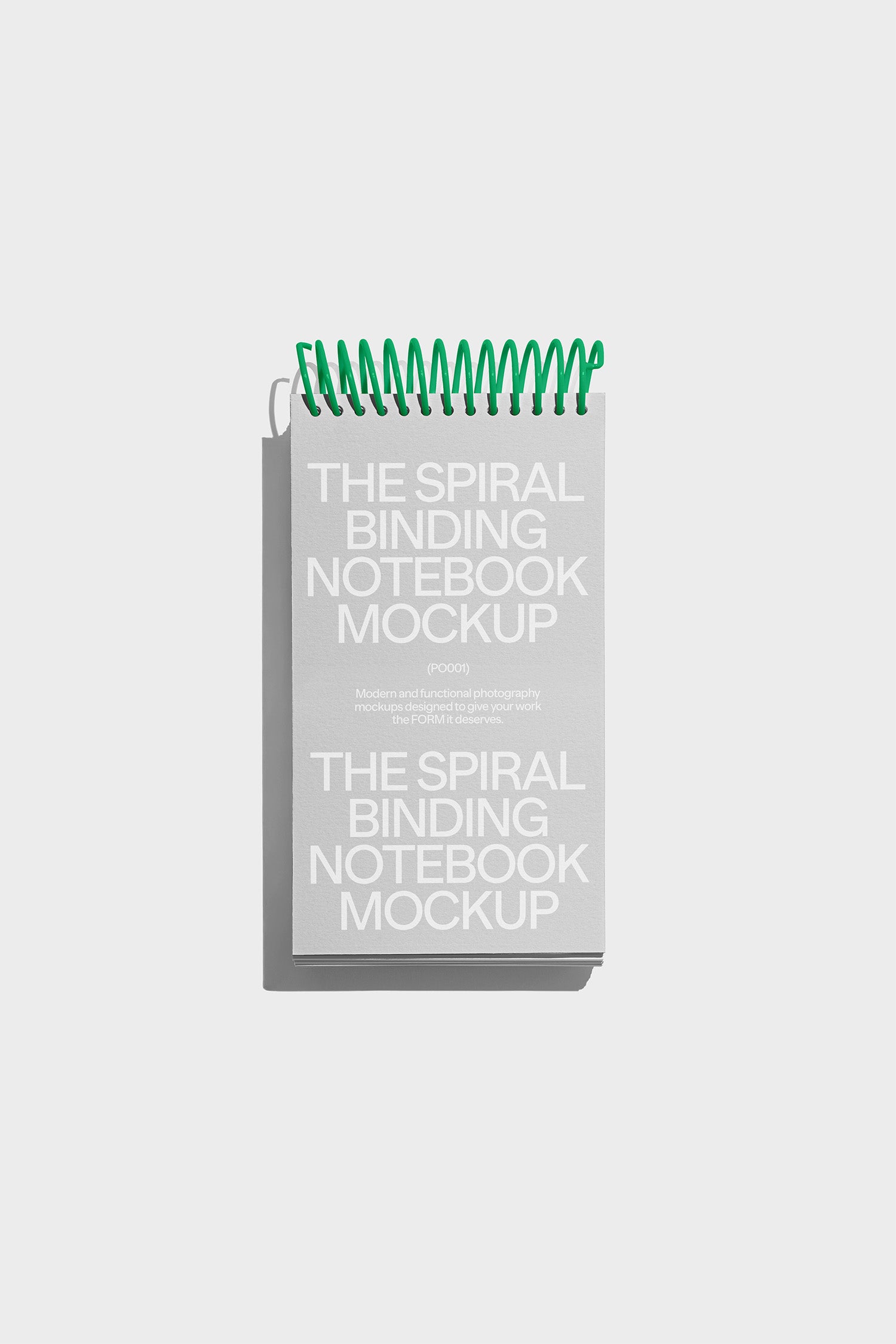 Spiral Notebook Mockup PO001 Just Form Mockups