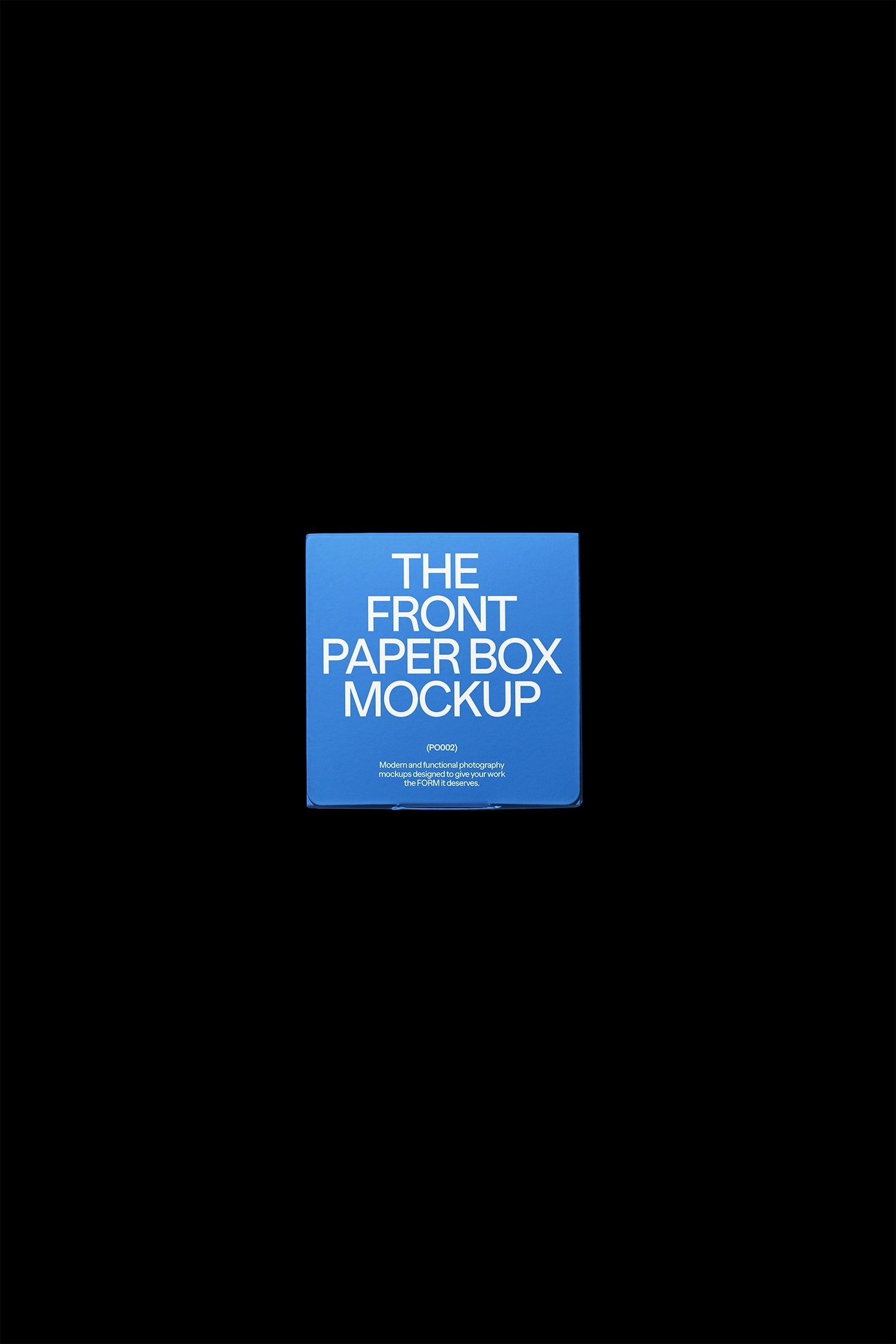Paper Box Front Mockup PO002 Just Form Mockups