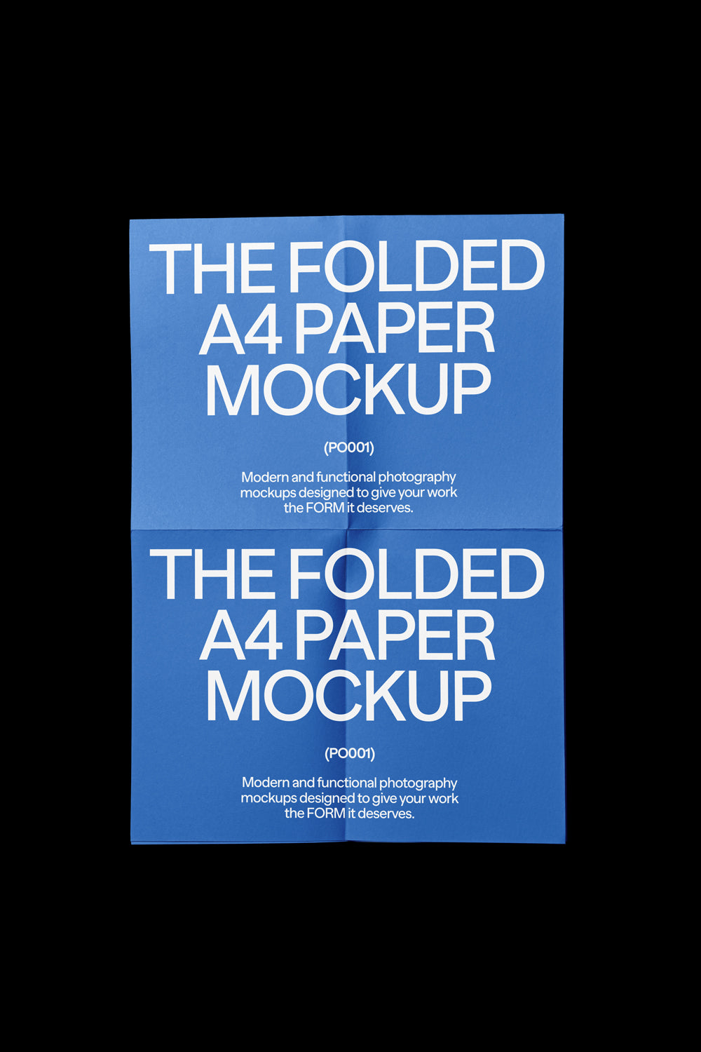 Folded Poster A4 Mockup PO001 Just Form Mockups