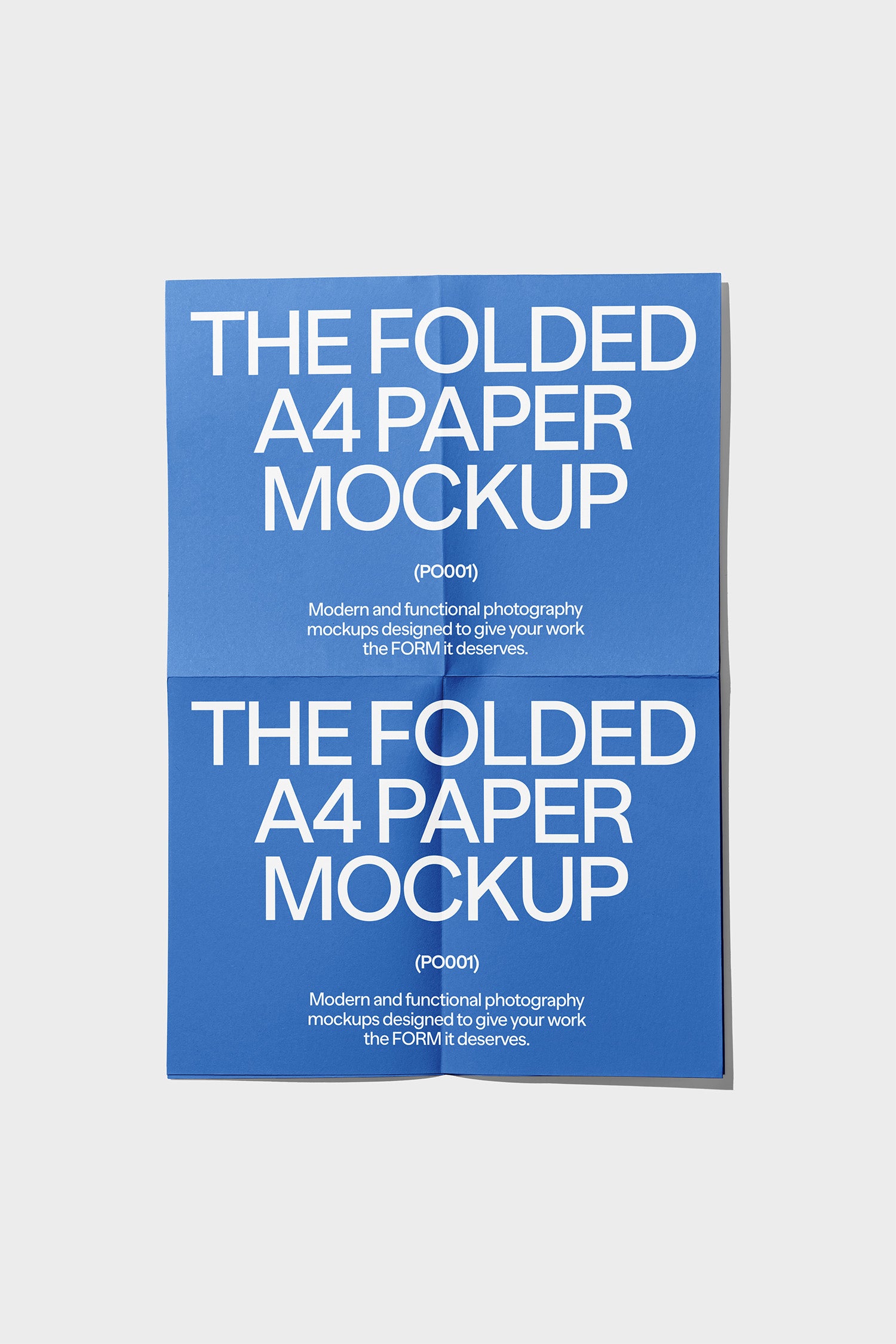 Folded Poster A4 Mockup PO001 Just Form Mockups