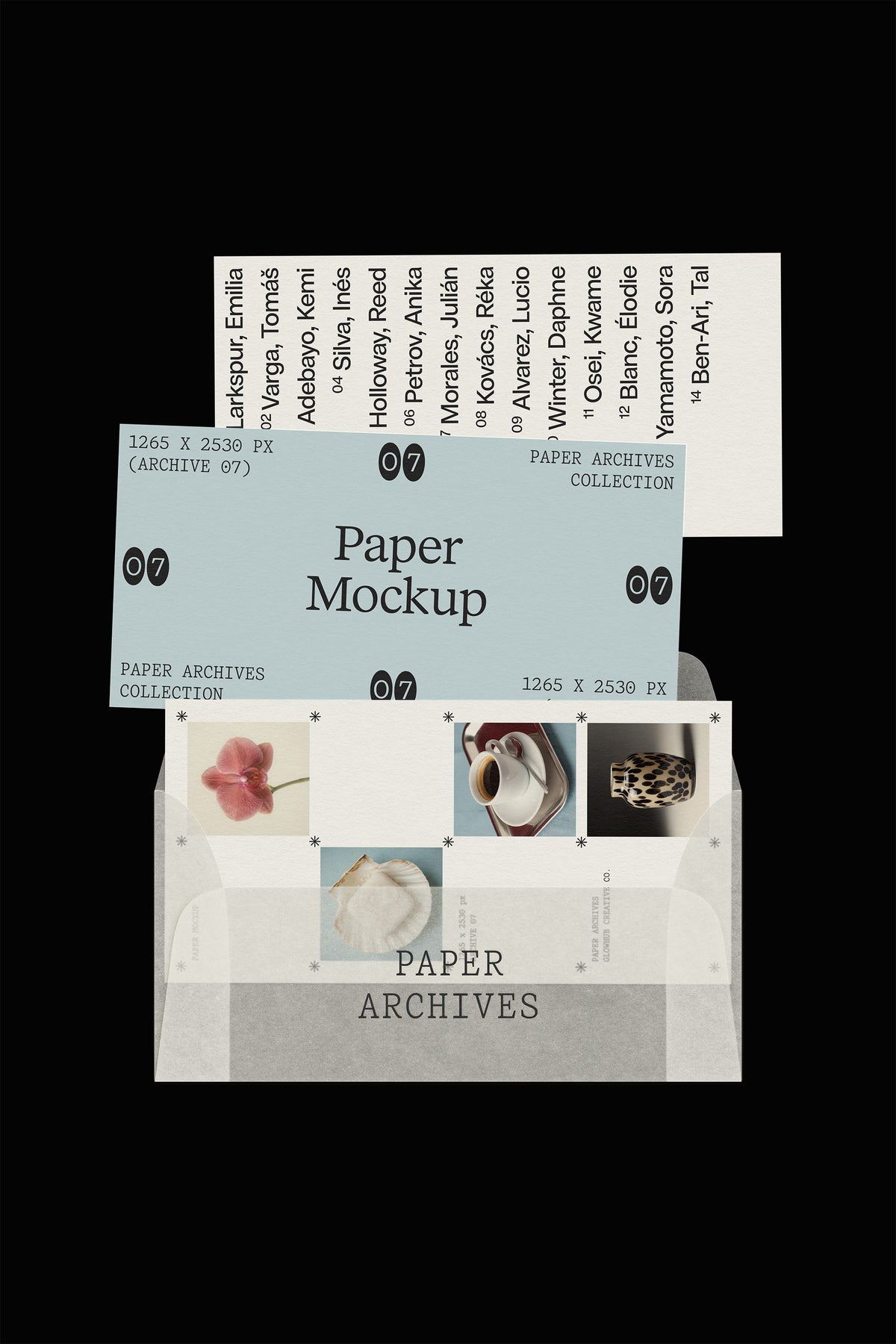Vellum Envelope Mockup • Paper Archives 07 Glowhub Creative Co.