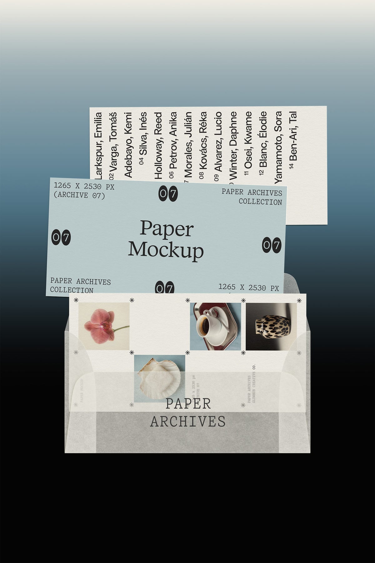 Vellum Envelope Mockup • Paper Archives 07 Glowhub Creative Co.