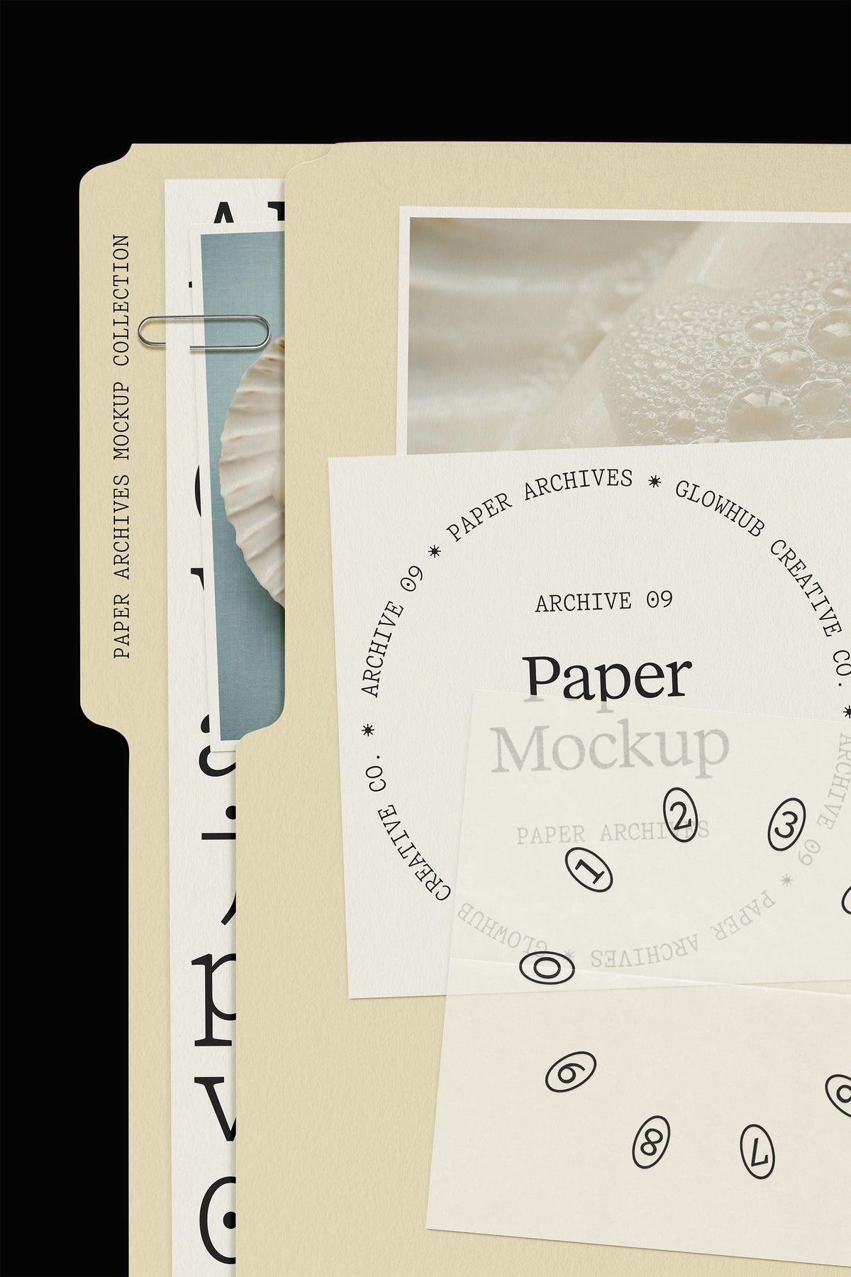Stationery Files Folder Mockup • Paper Archives 09 Glowhub Creative Co.