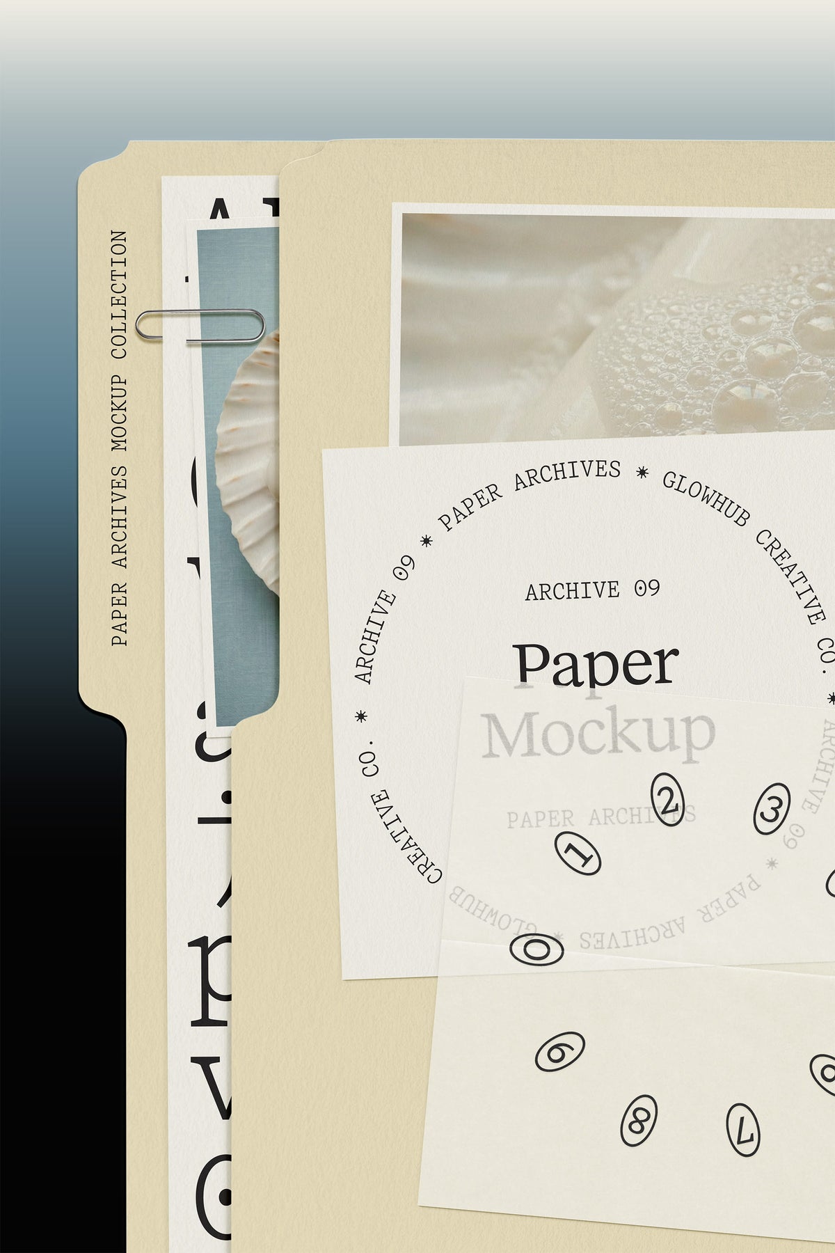 Stationery Files Folder Mockup • Paper Archives 09 Glowhub Creative Co.