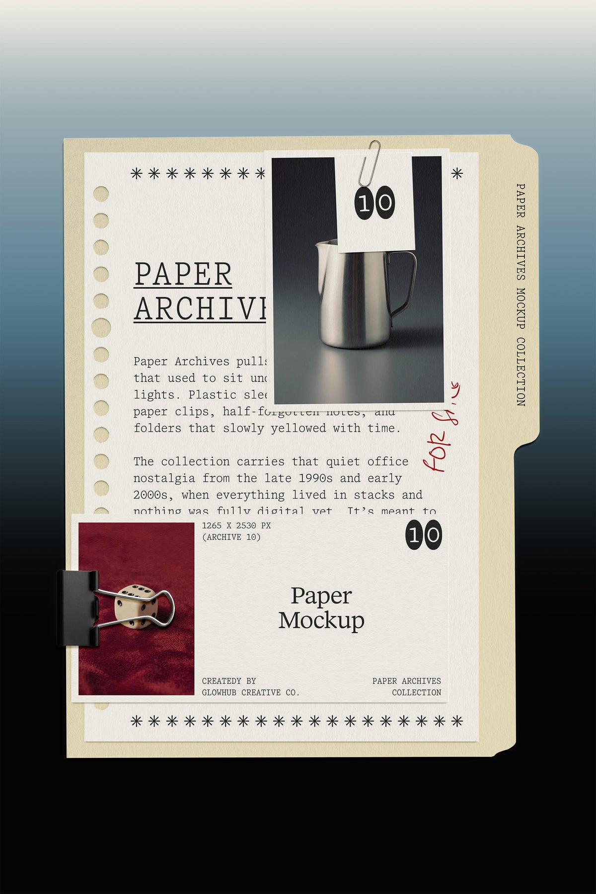 Stationery Files Folder Mockup • Paper Archives 10 Glowhub Creative Co.