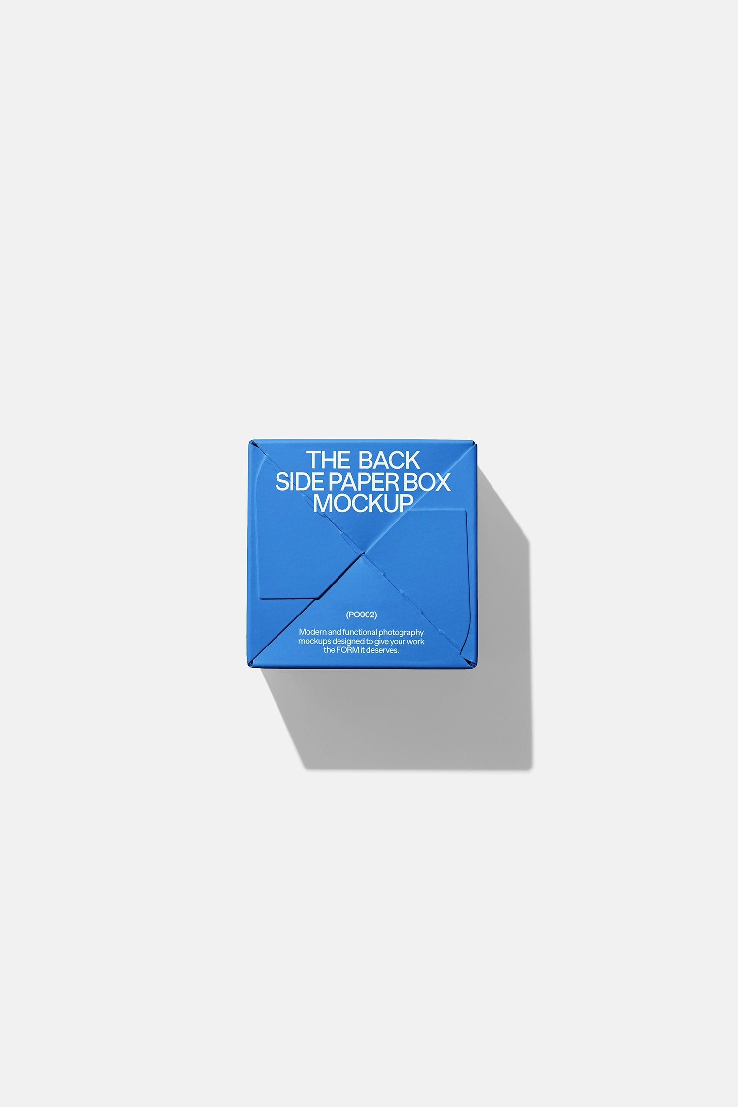 Paper Box Back Mockup PO002 Just Form Mockups