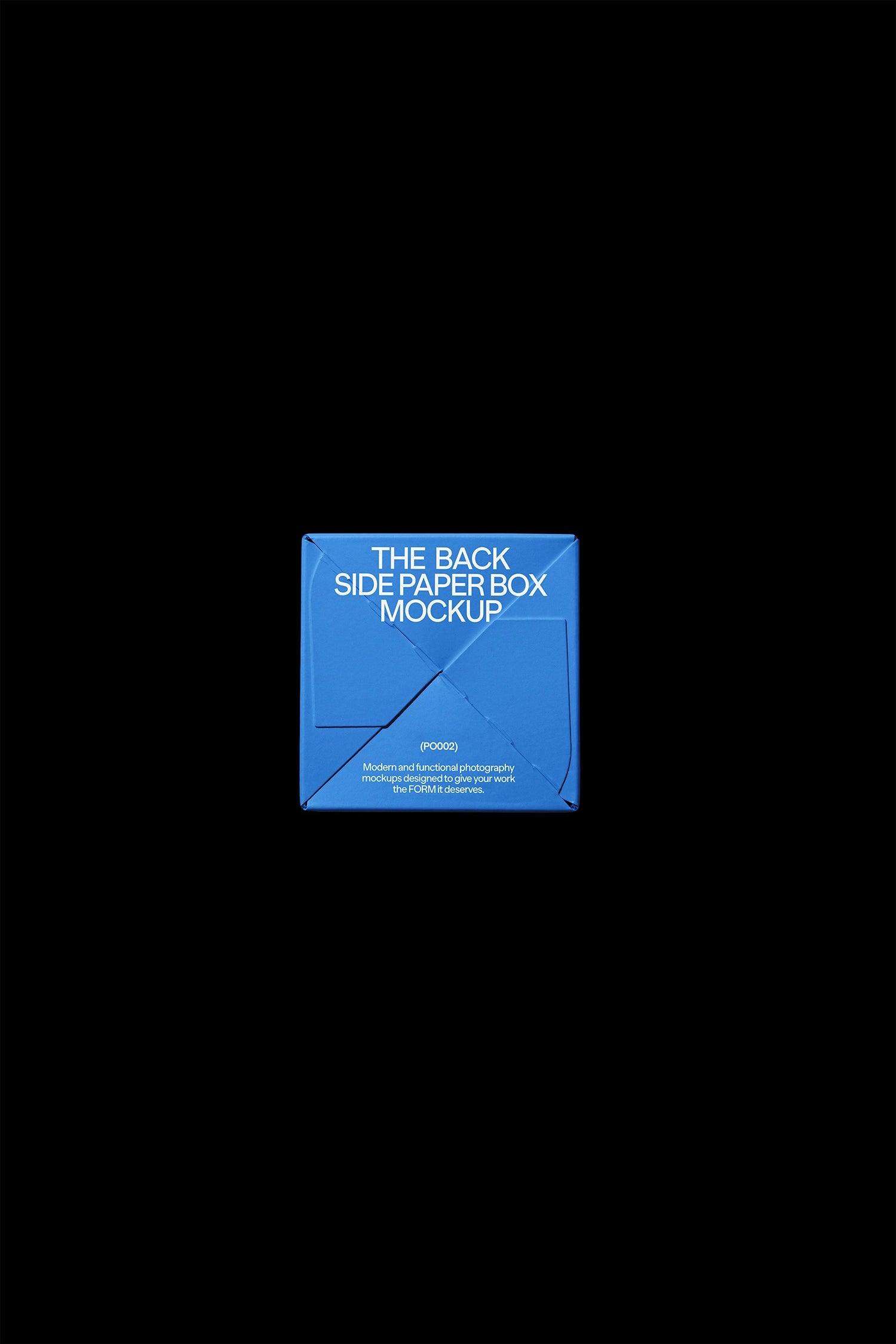 Paper Box Back Mockup PO002 Just Form Mockups