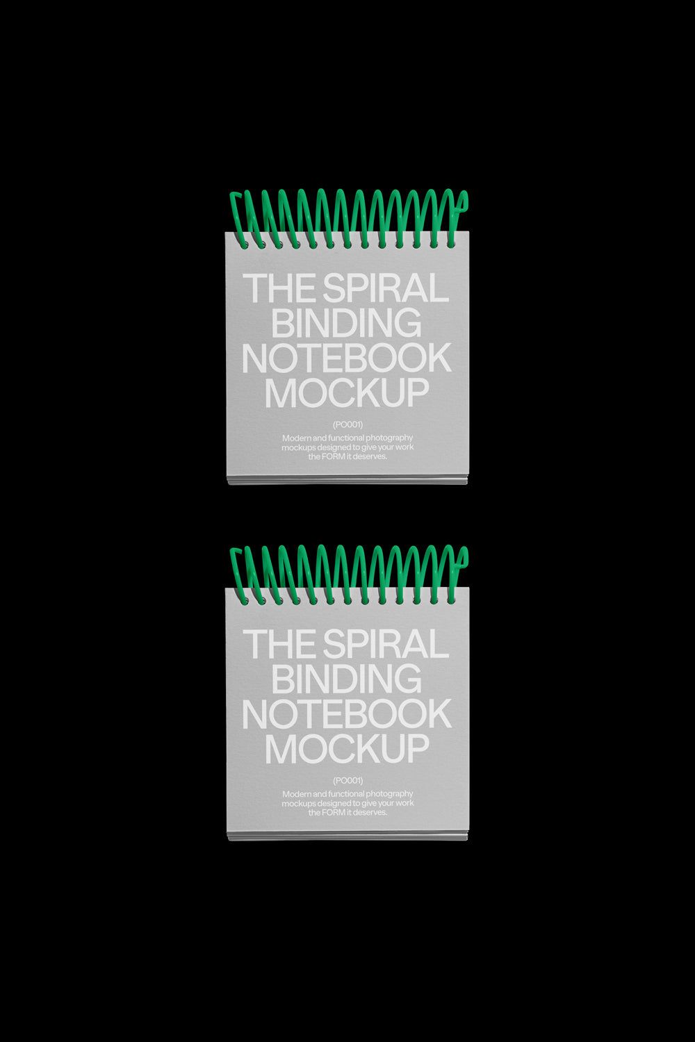 Spiral Notebook Mockup PO001 Parallel Mockup