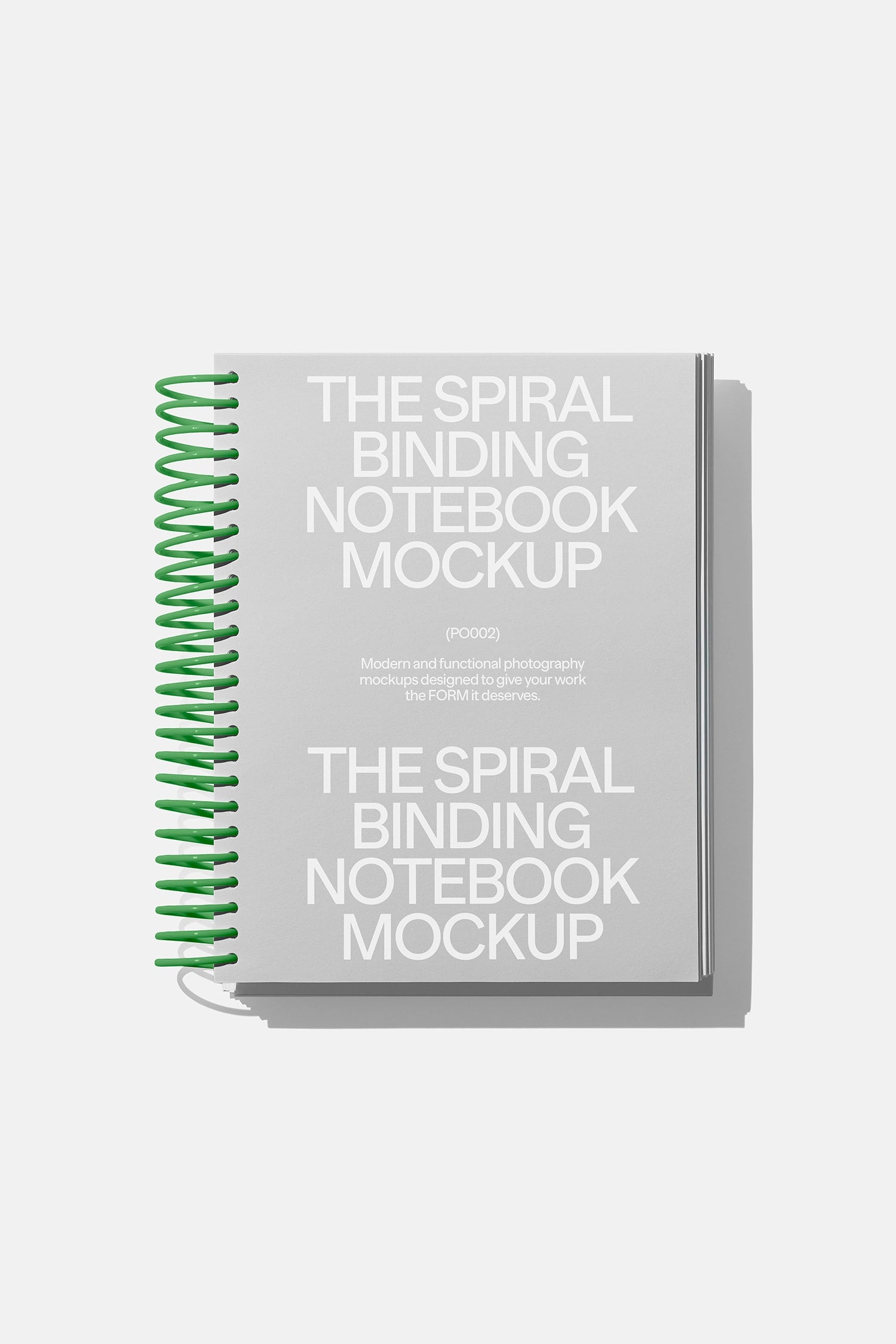 Spiral Notebook Mockup PO002 Just Form Mockups