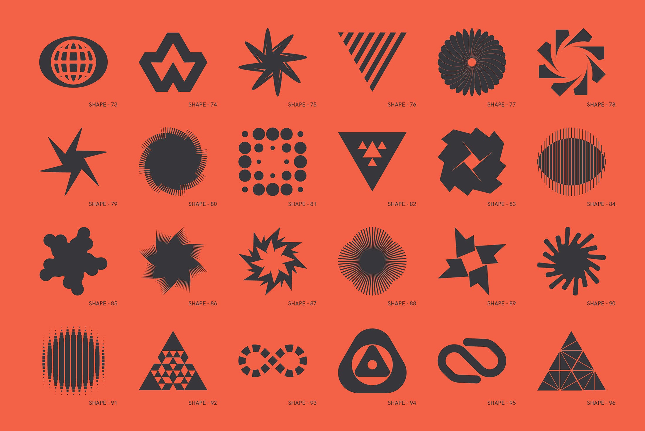 120 Abstract Geometric Shapes - Part 3