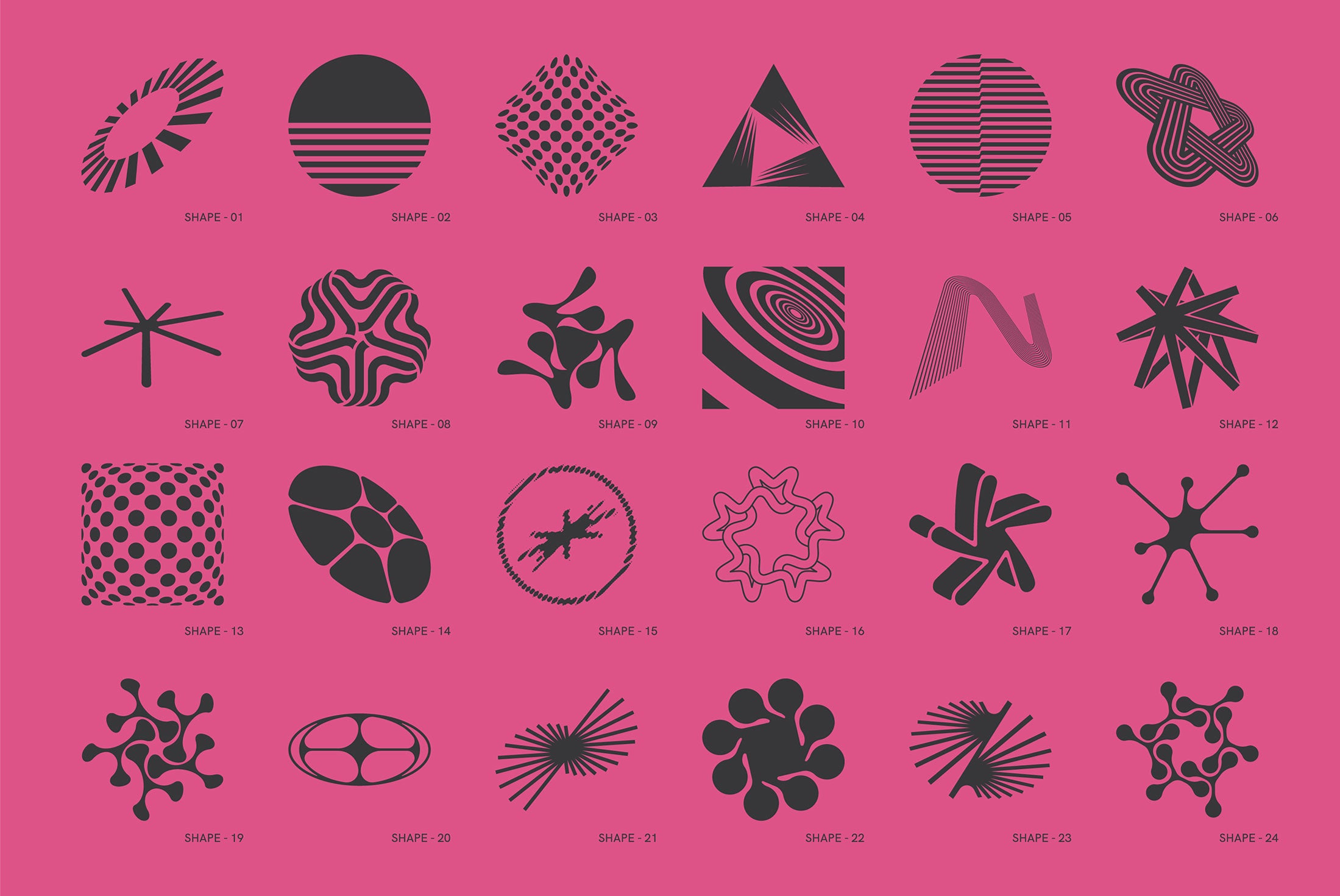 120 Abstract Geometric Shapes - Part 5