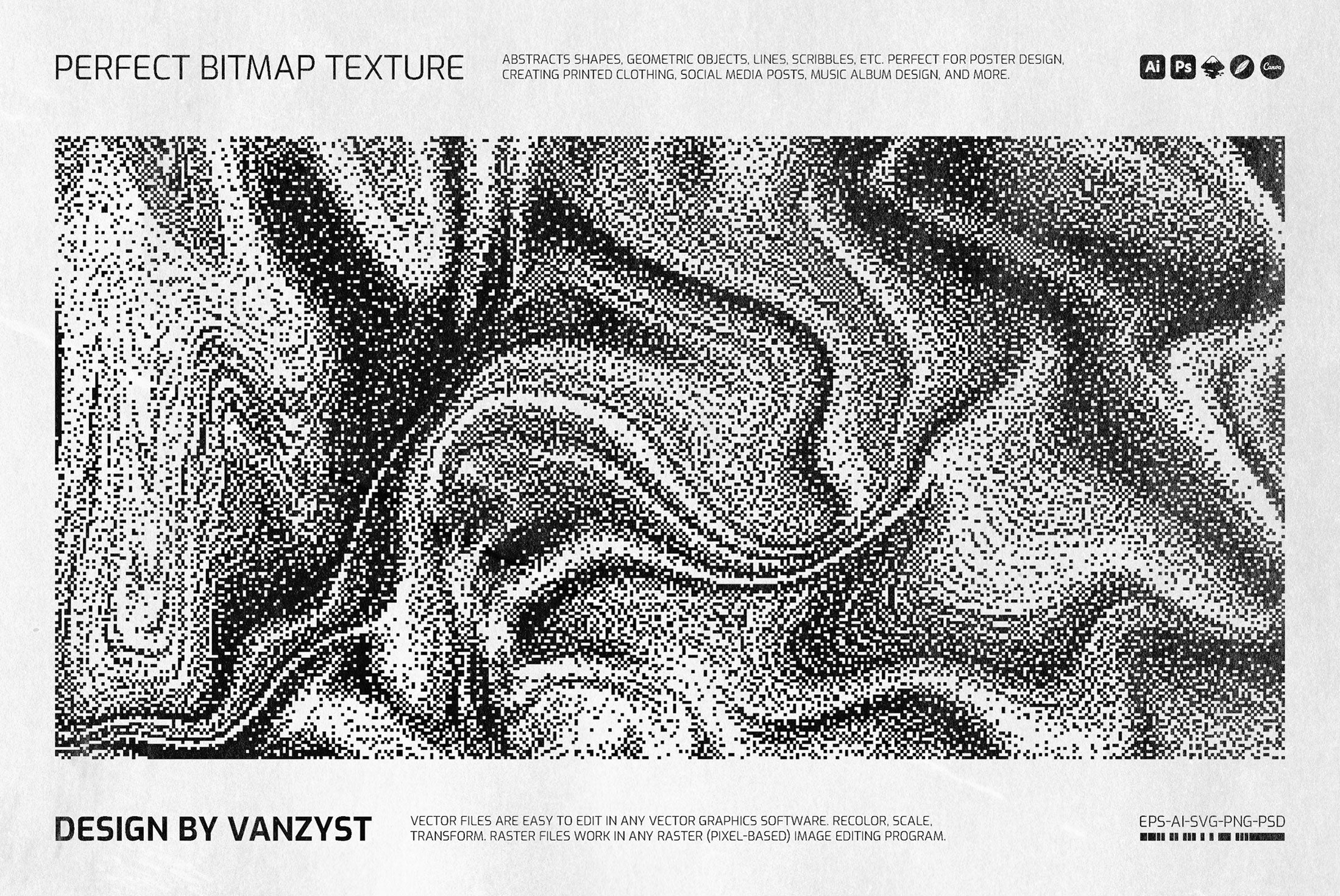 138 Bitmap Vector Shapes Pack Vanzyst
