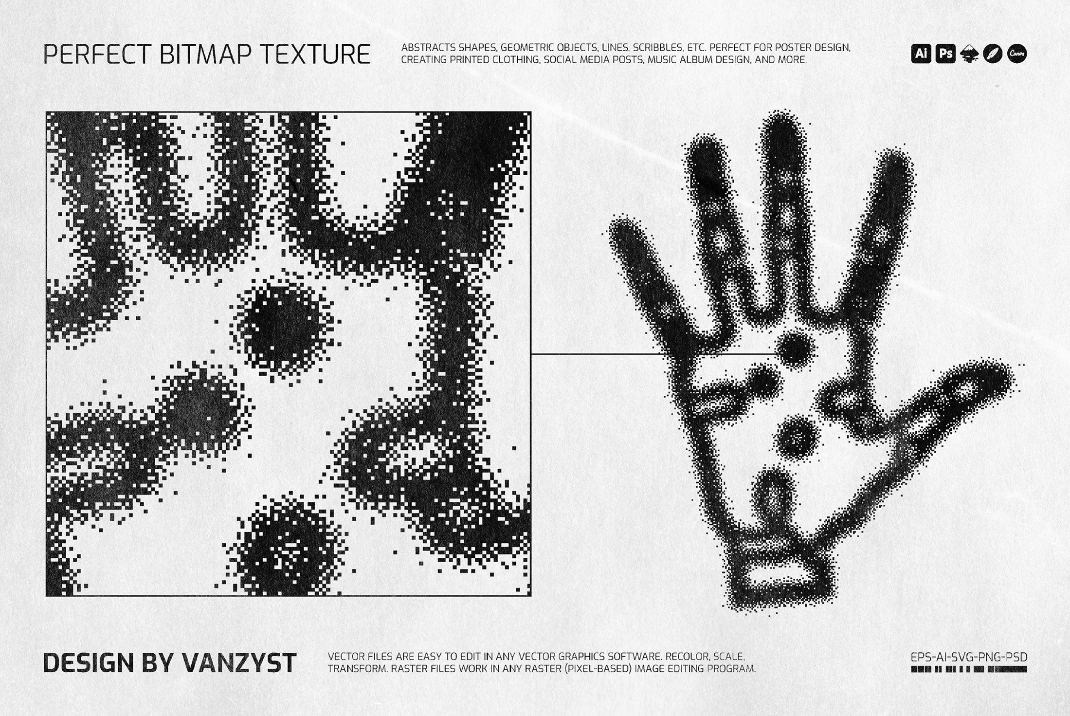 138 Bitmap Vector Shapes Pack Vanzyst
