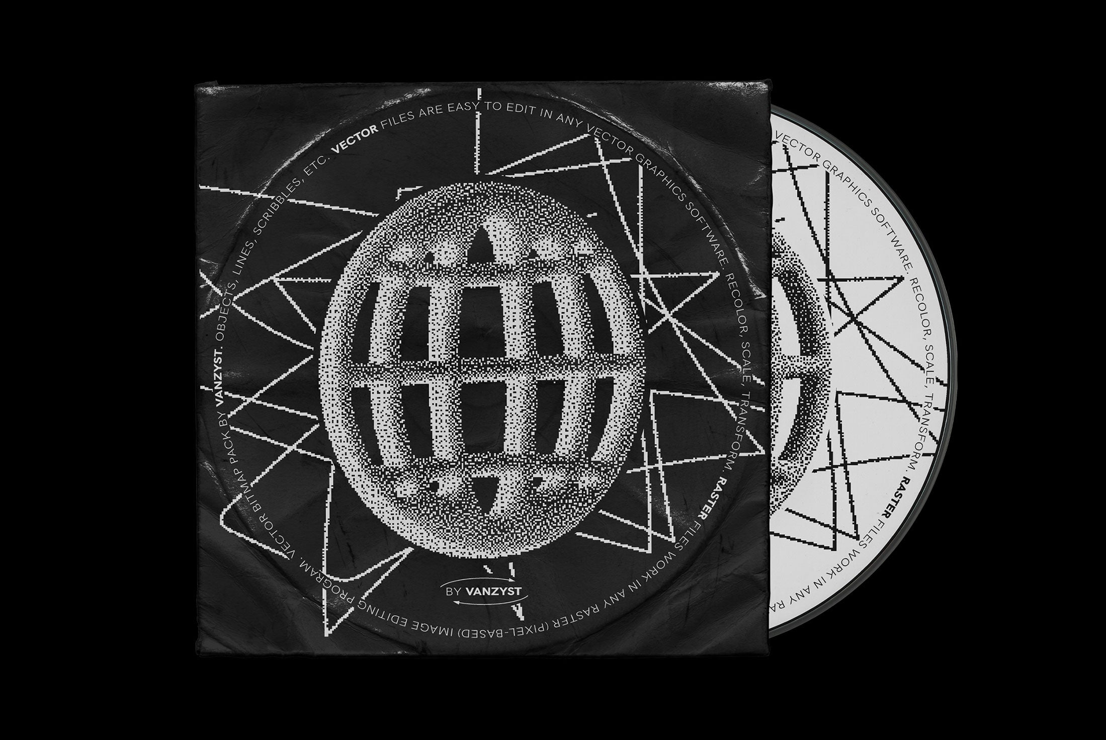 138 Bitmap Vector Shapes Pack Vanzyst