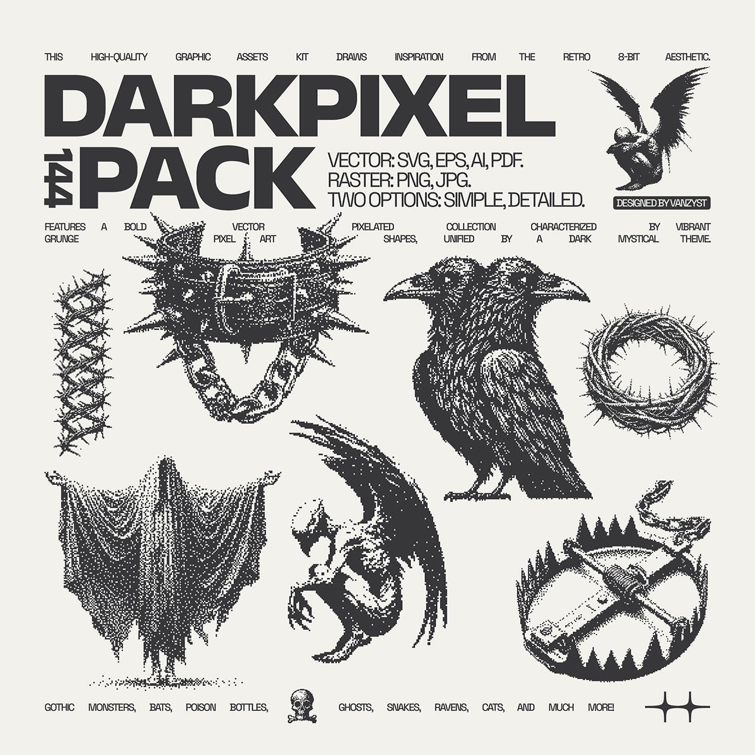 144 DarkPixel Graphic Pack