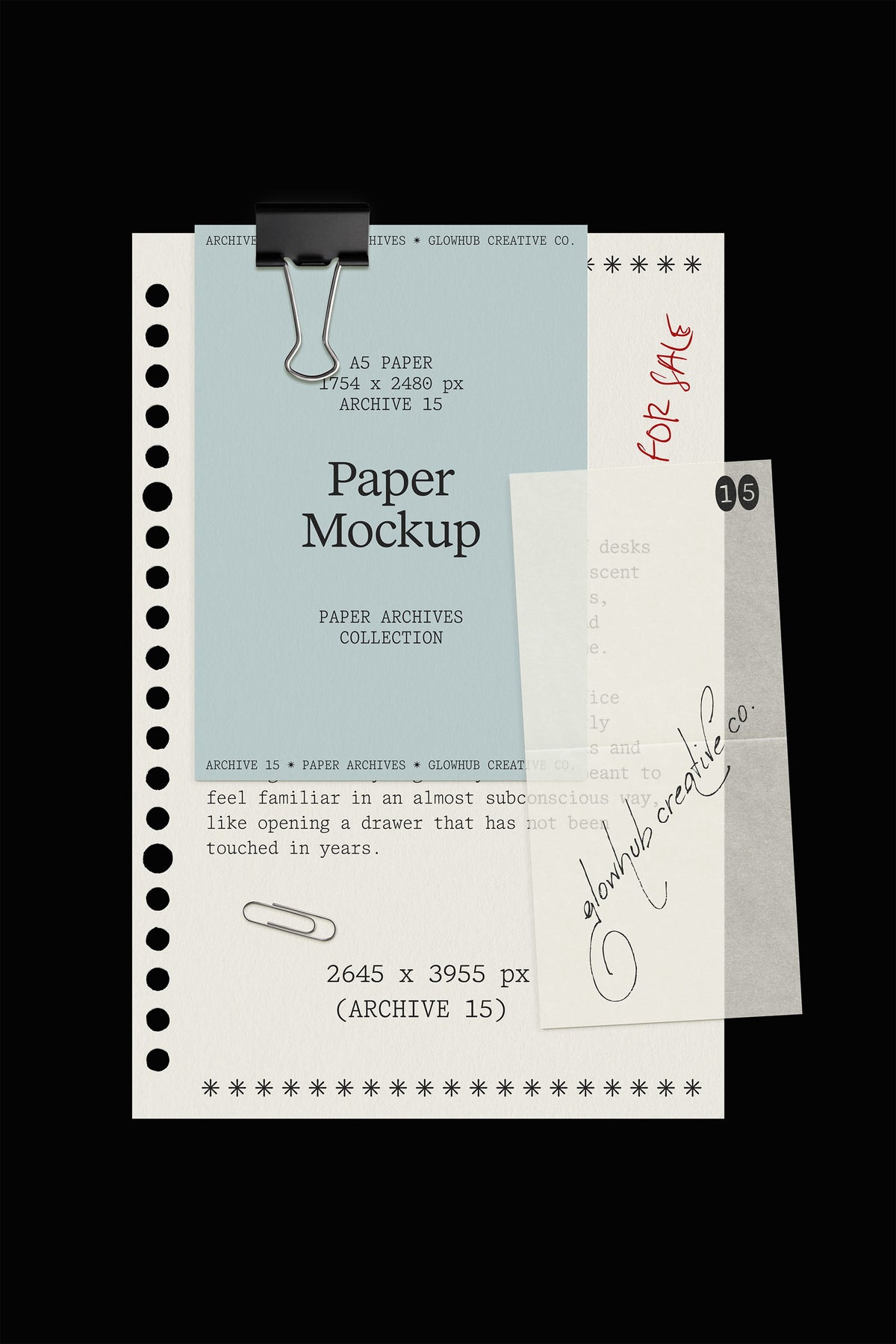 Stationery Set Mockup • Paper Archives 15 Glowhub Creative Co.
