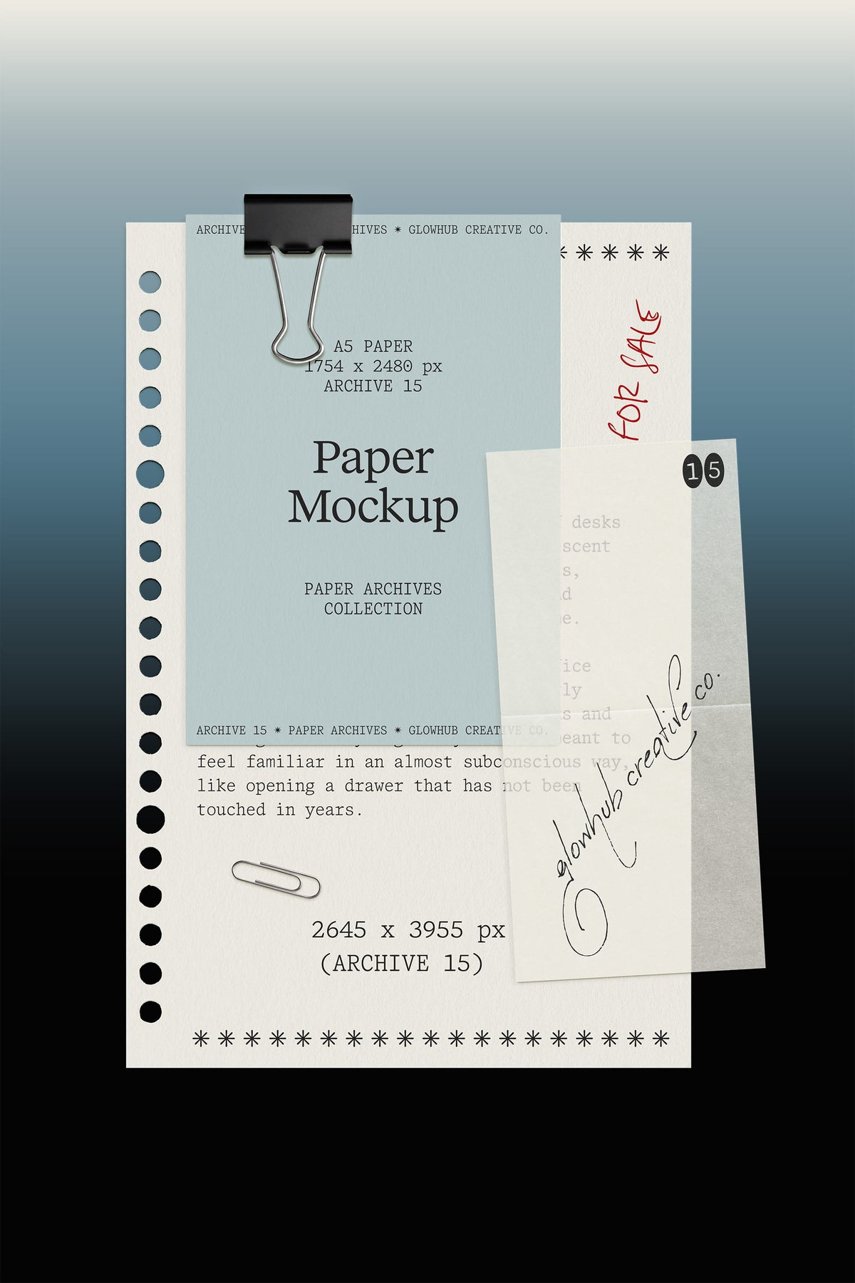 Stationery Set Mockup • Paper Archives 15 Glowhub Creative Co.