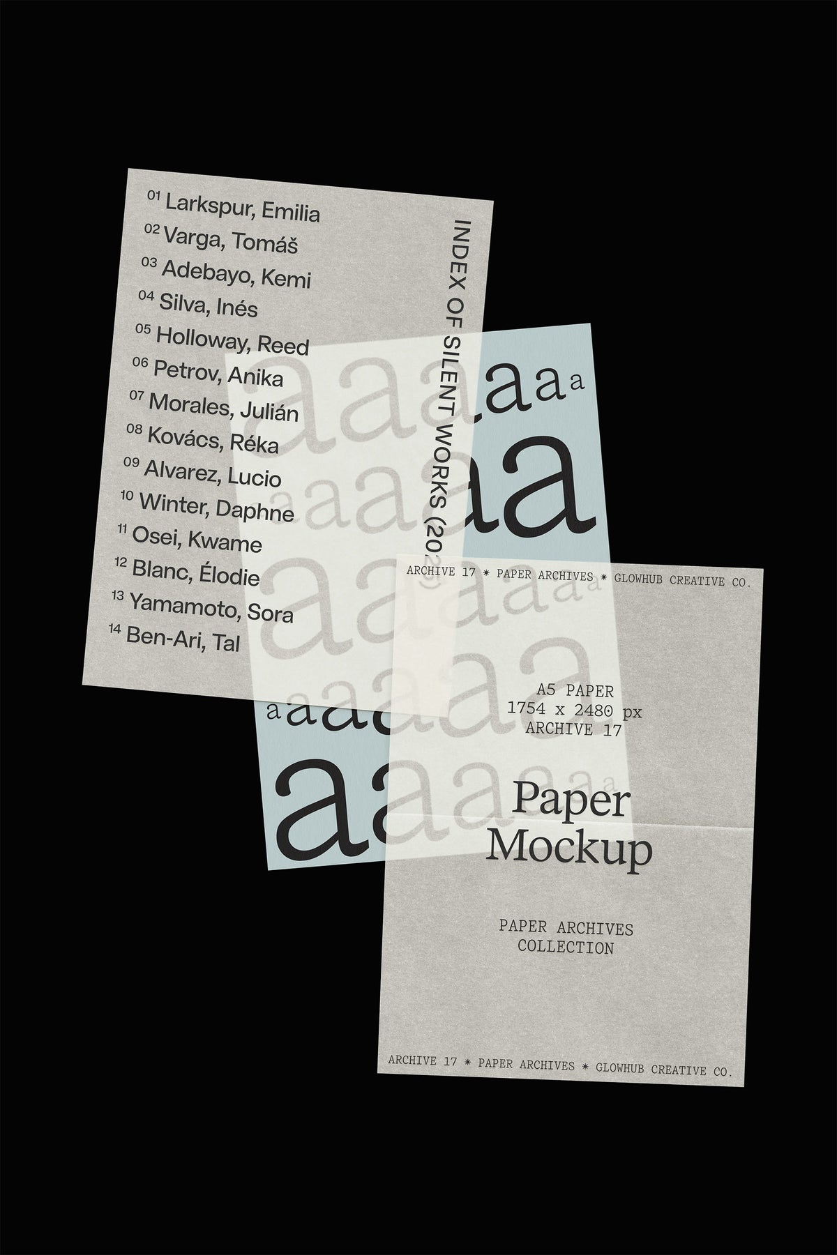 Stationery Set Mockup • Paper Archives 17 Glowhub Creative Co.
