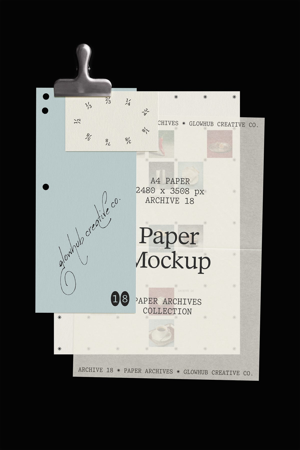 Stationery Set Mockup • Paper Archives 18 Glowhub Creative Co.