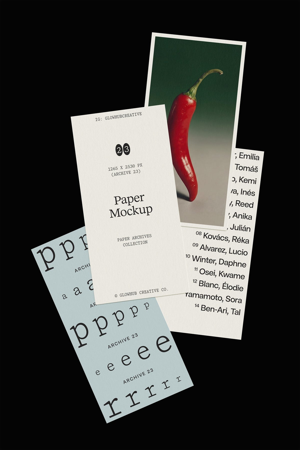 Stationery Set Mockup • Paper Archives 23 Glowhub Creative Co.