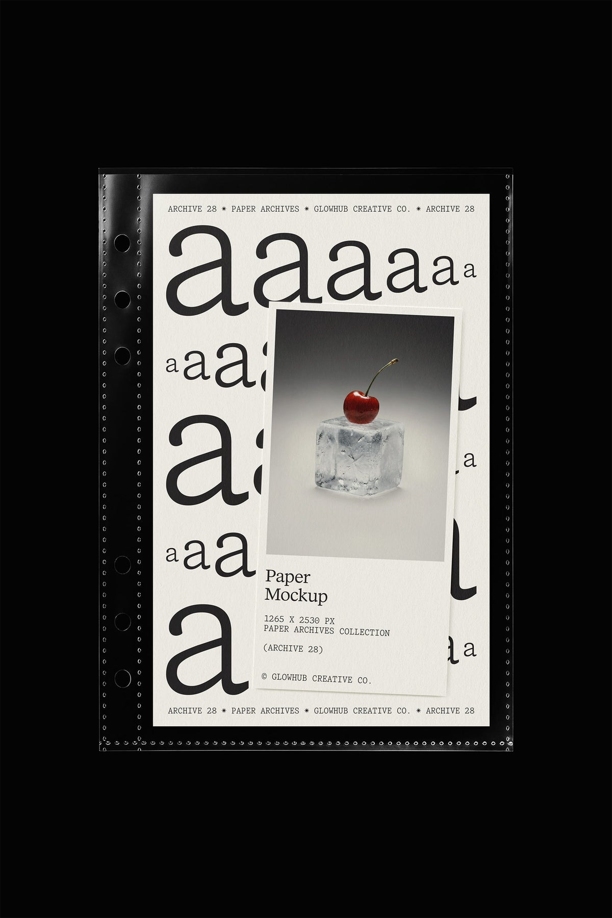 Plastic Sheet Mockup • Paper Archives 28 Glowhub Creative Co.