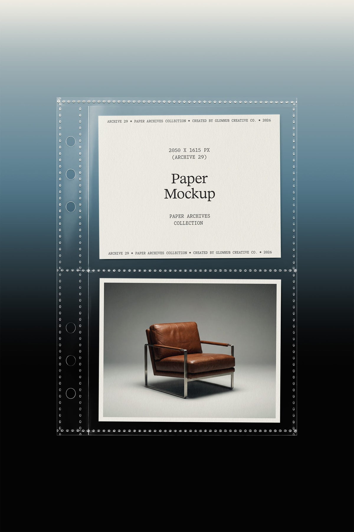 Plastic Sheet Mockup • Paper Archives 29 Glowhub Creative Co.