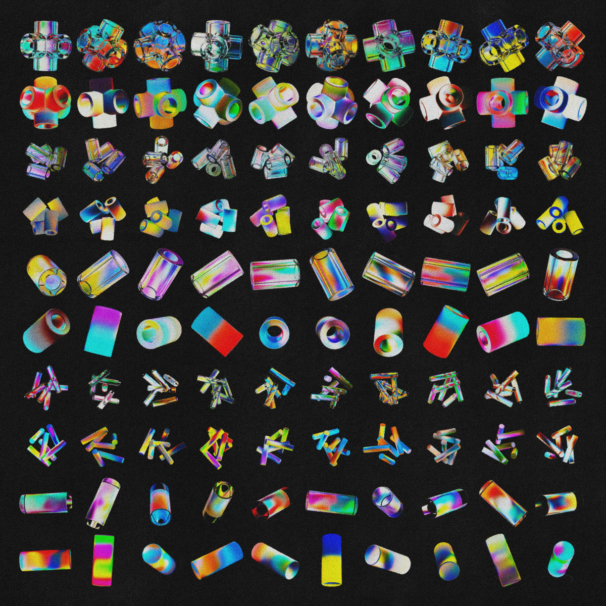 3D Gradient Glass Renders Asset Pack (Vol.1) Jason Santos
