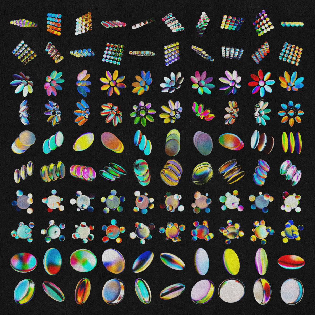 3D Gradient Glass Renders Asset Pack (Vol.2) Jason Santos