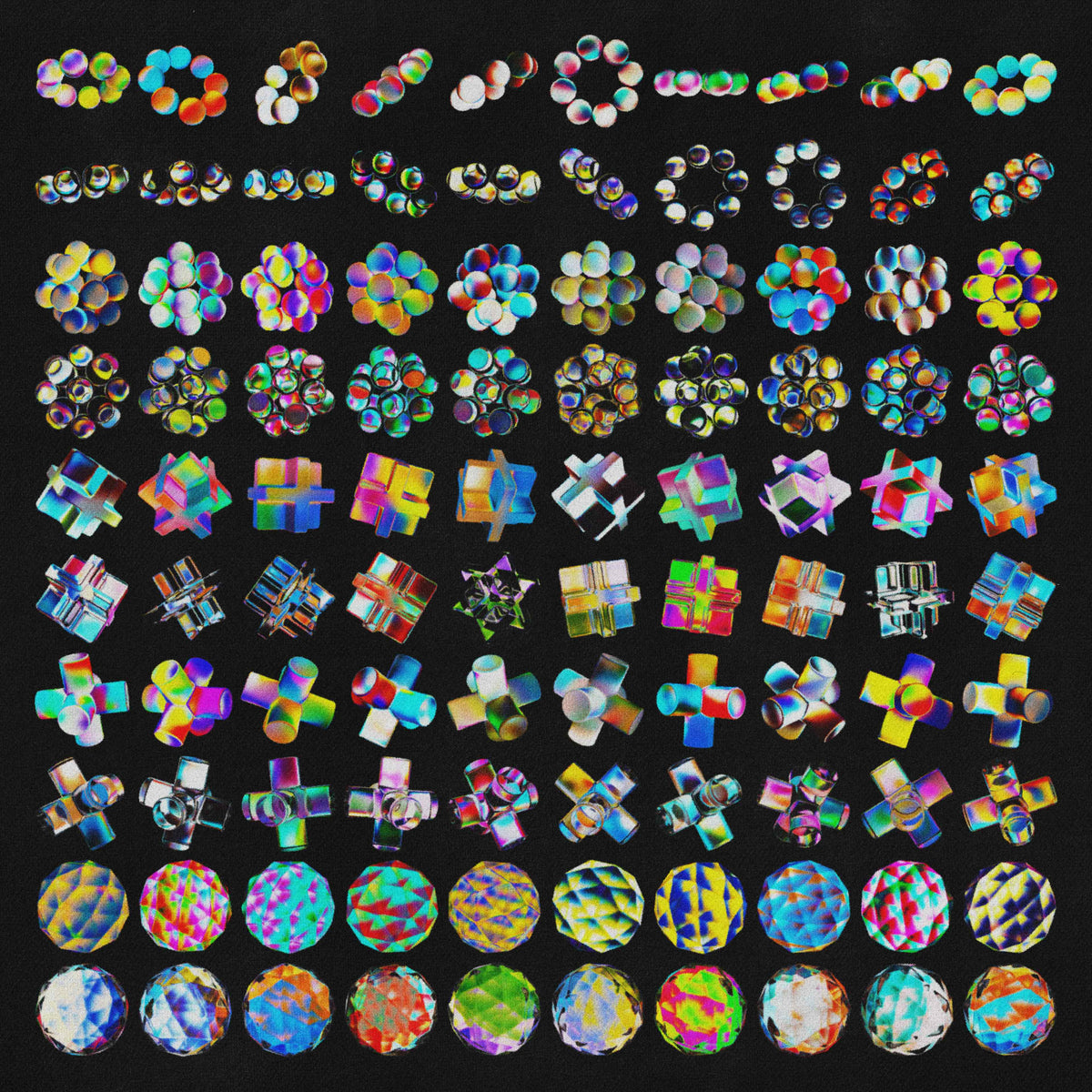 3D Gradient Glass Renders Asset Pack (Vol.2) Jason Santos