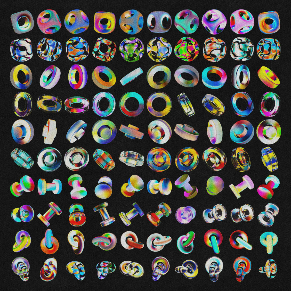 3D Gradient Glass Renders Asset Pack (Vol.2) Jason Santos