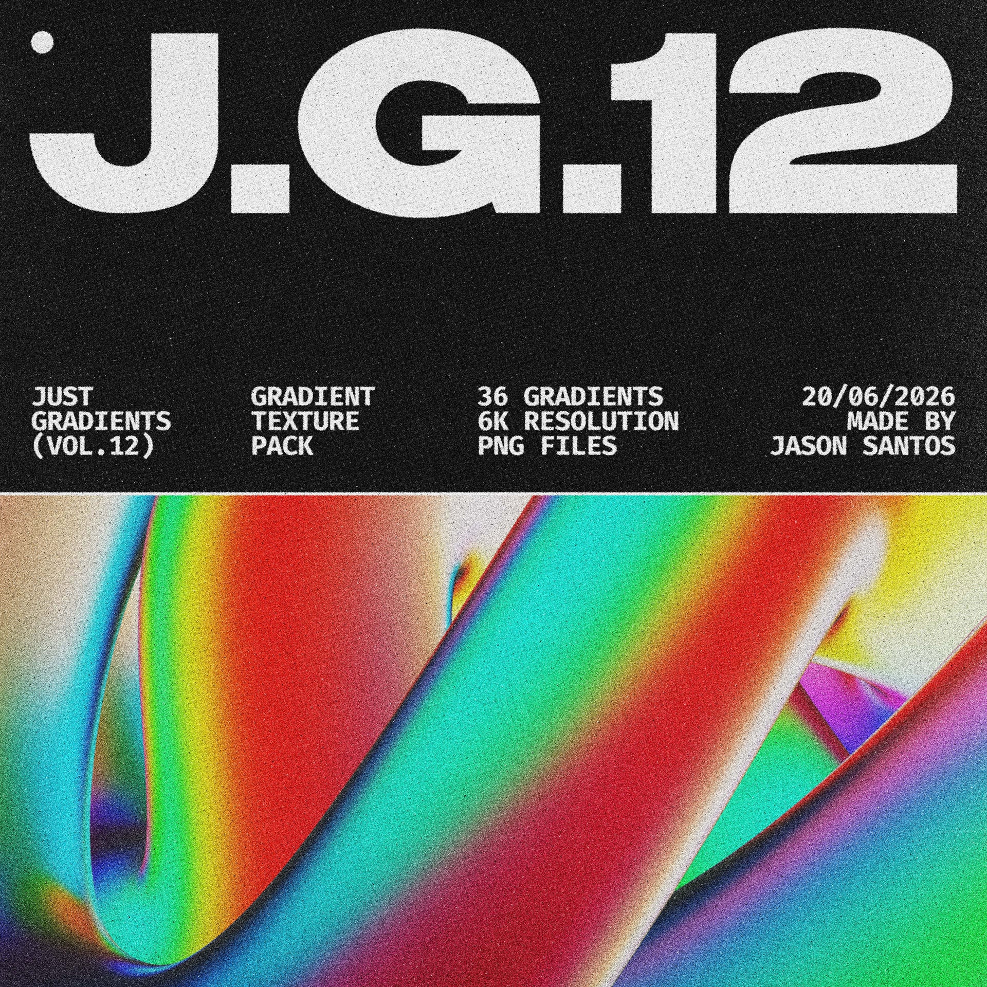 Just Gradient (Vol.12) 3D Ribbon Textures Jason Santos