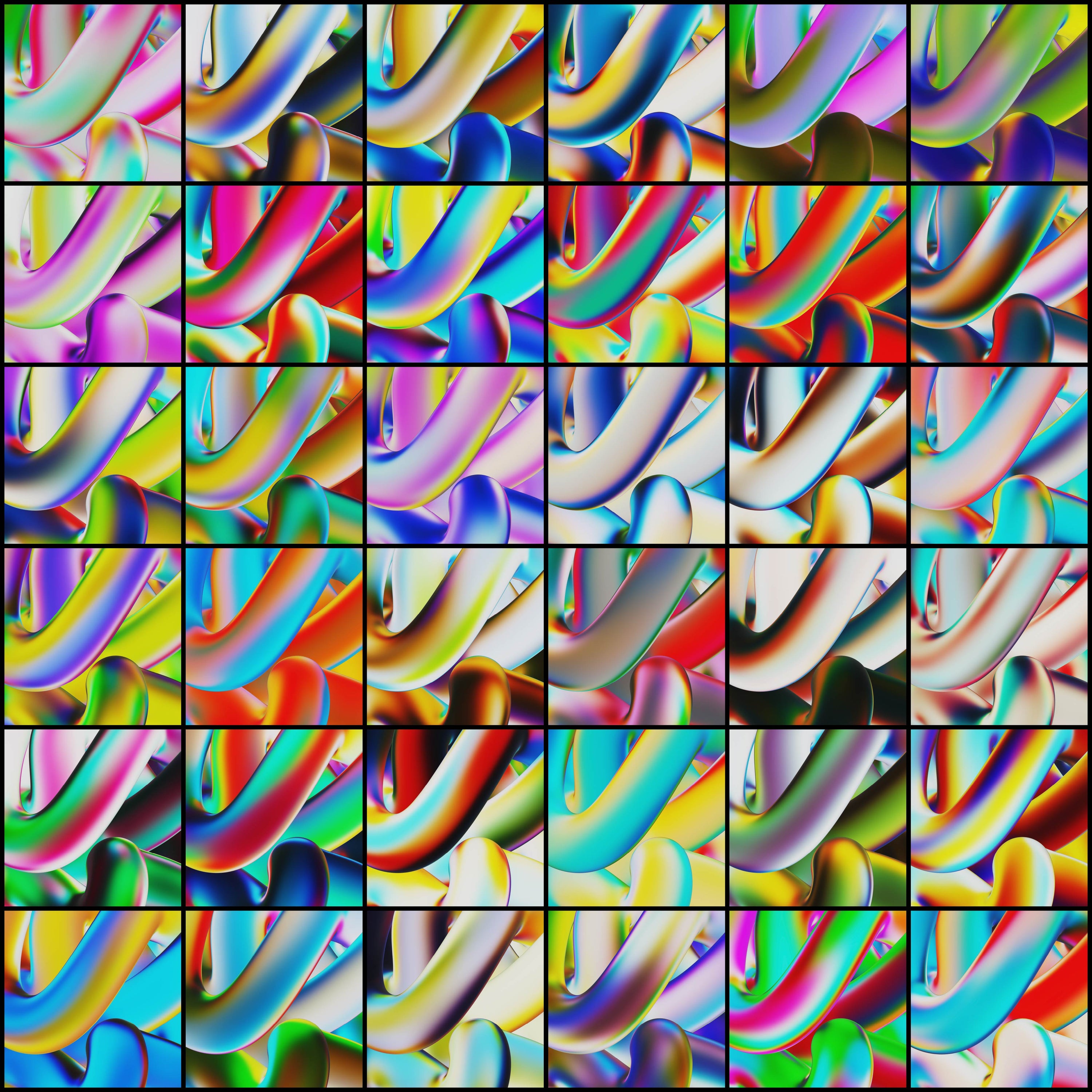 Just Gradient (Vol.12) 3D Ribbon Textures Jason Santos
