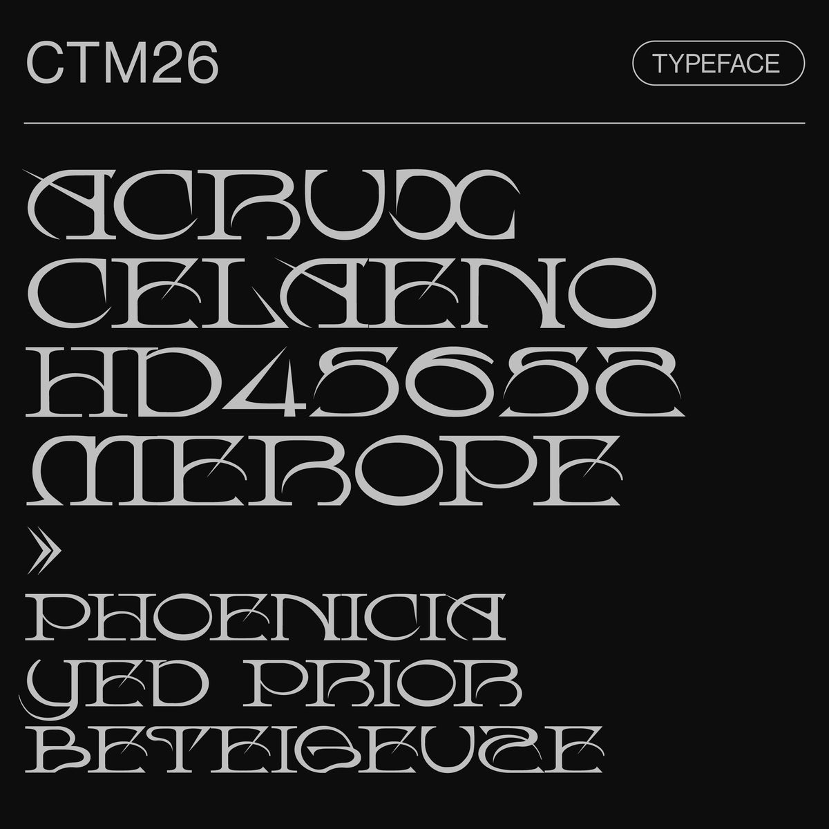 CTM26 Typeface VOJD