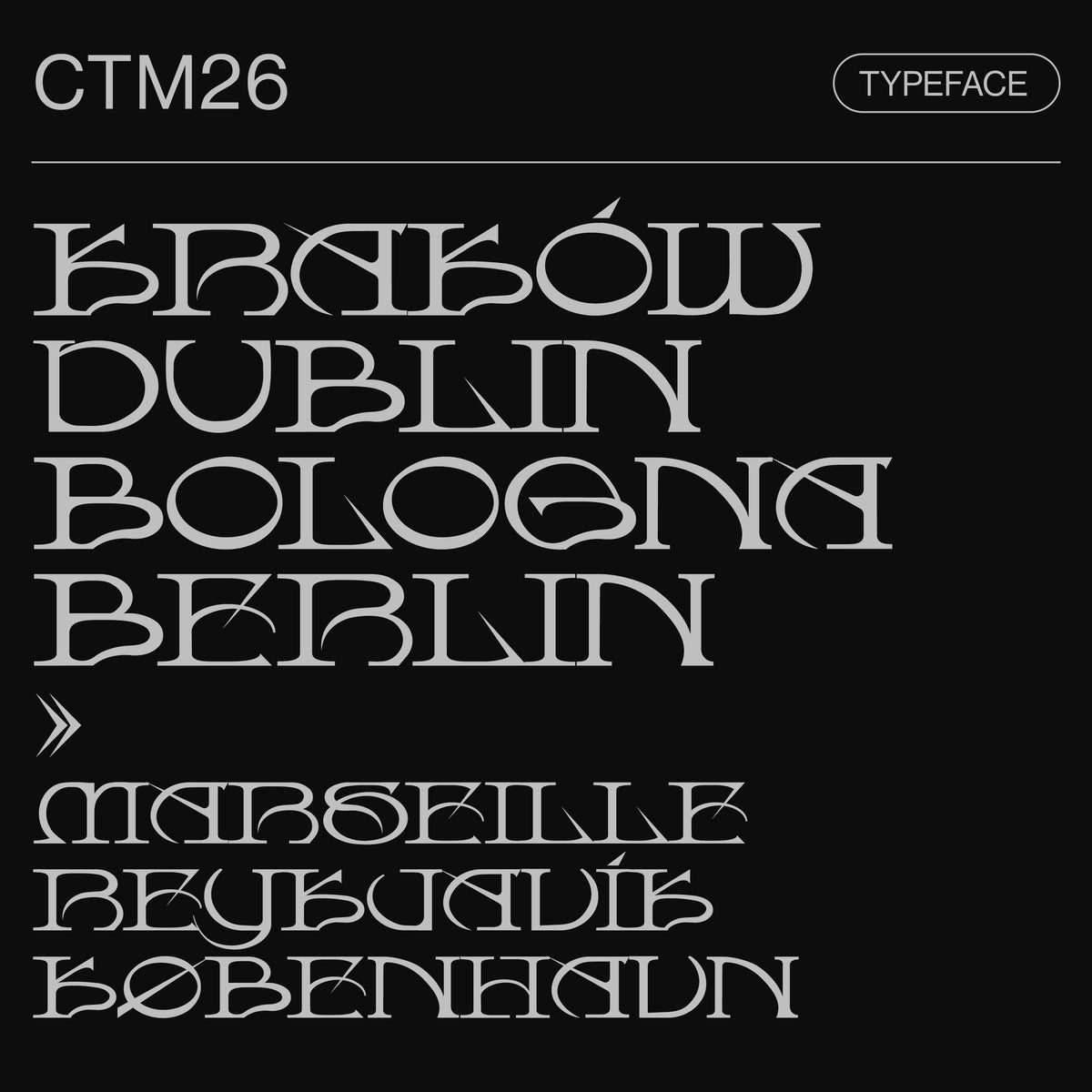 CTM26 Typeface VOJD