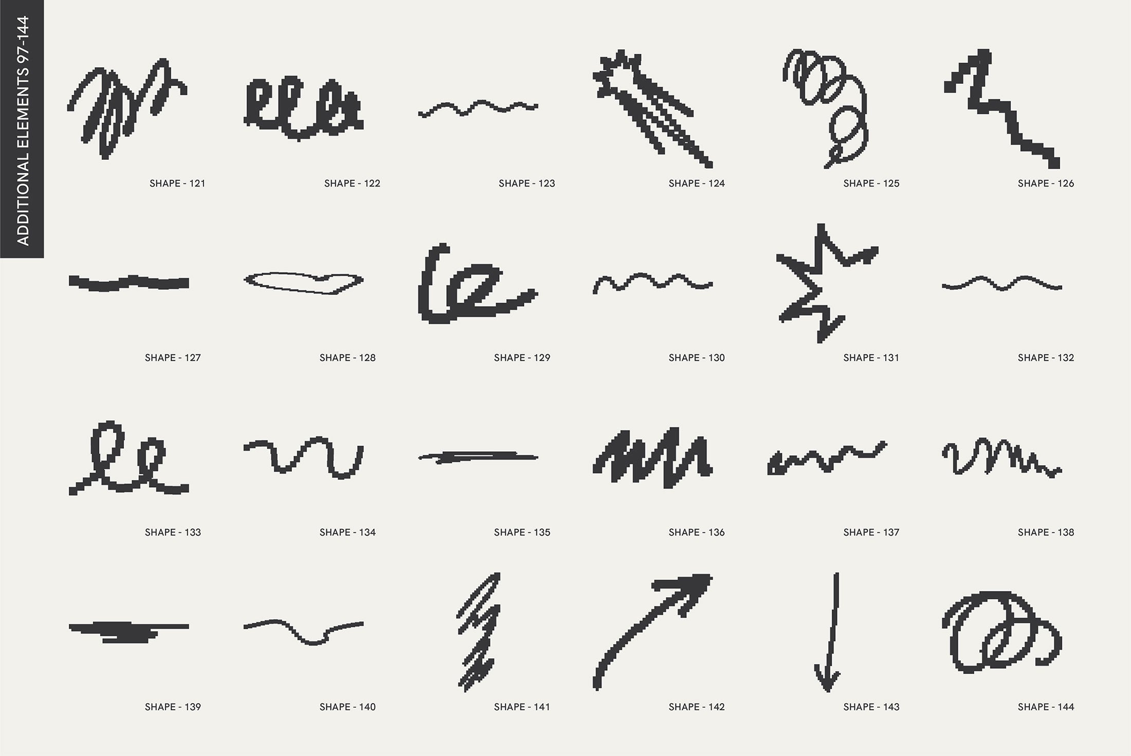 8-Bit Art. Pixelated Graphic Pack Vanzyst