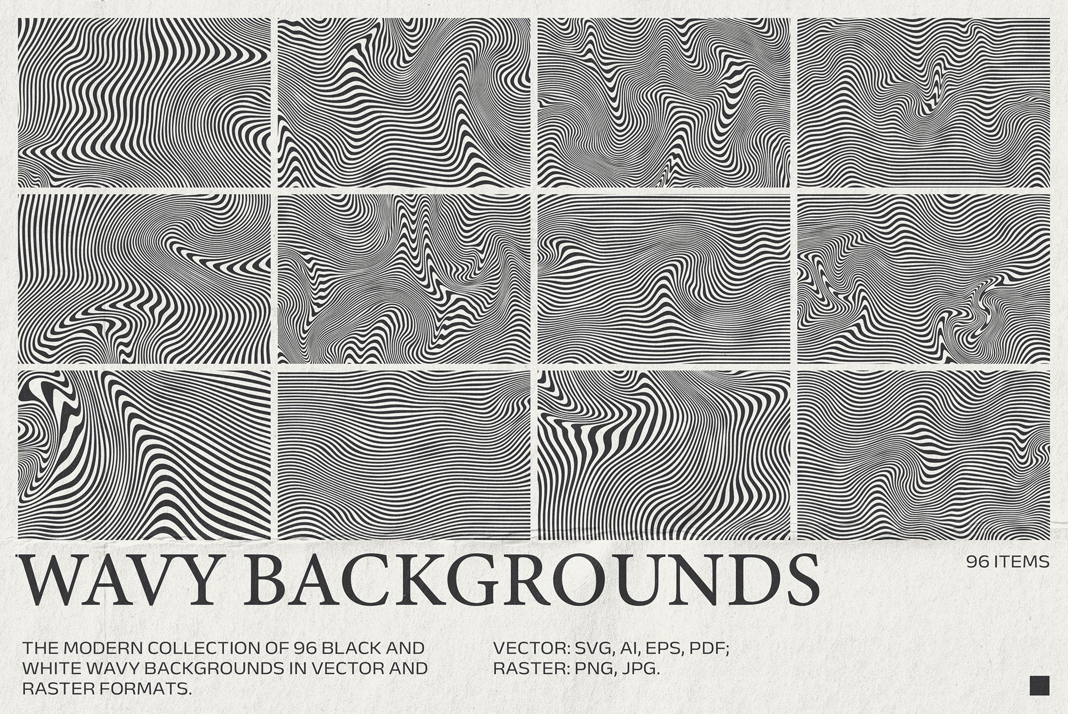 96 Retro Wavy Backgrounds