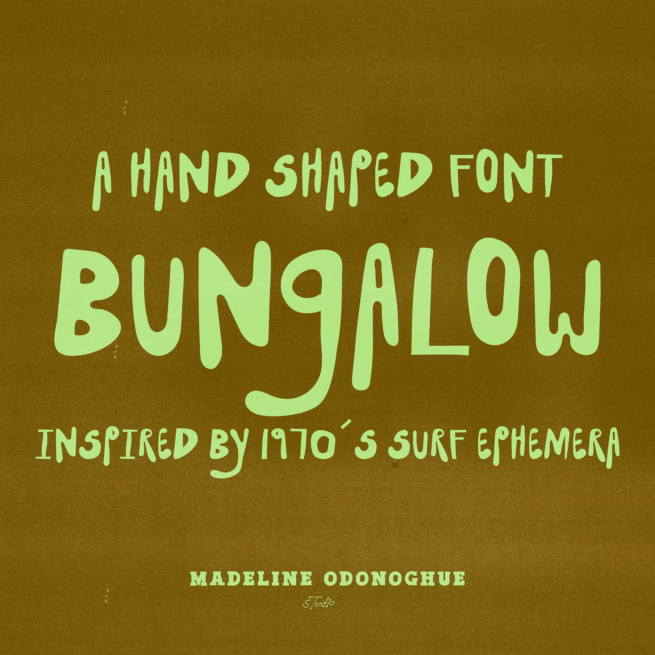 Bungalow Hand Drawn Surf Font Victoria Strukovskaya