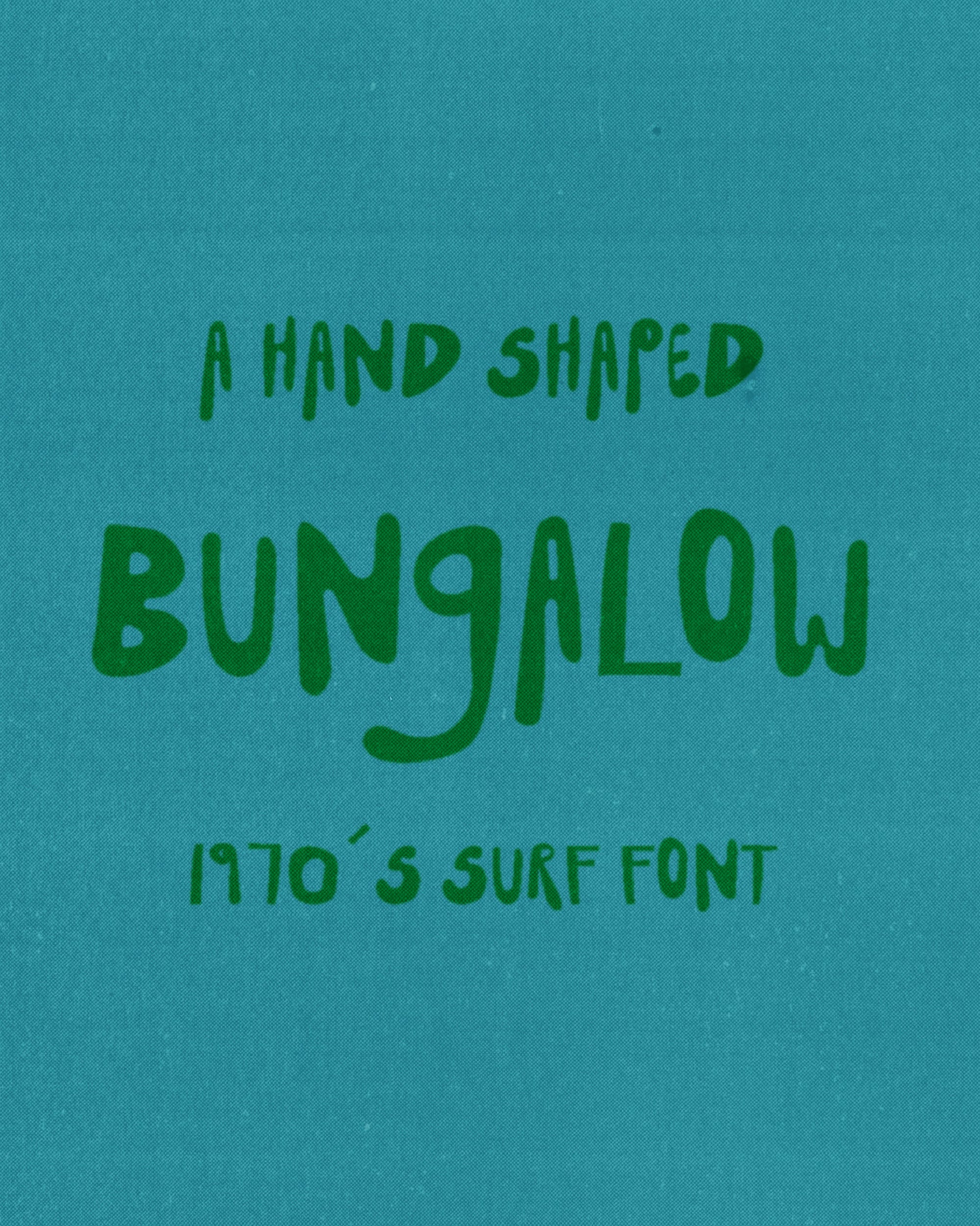 Bungalow Hand Drawn Surf Font Victoria Strukovskaya