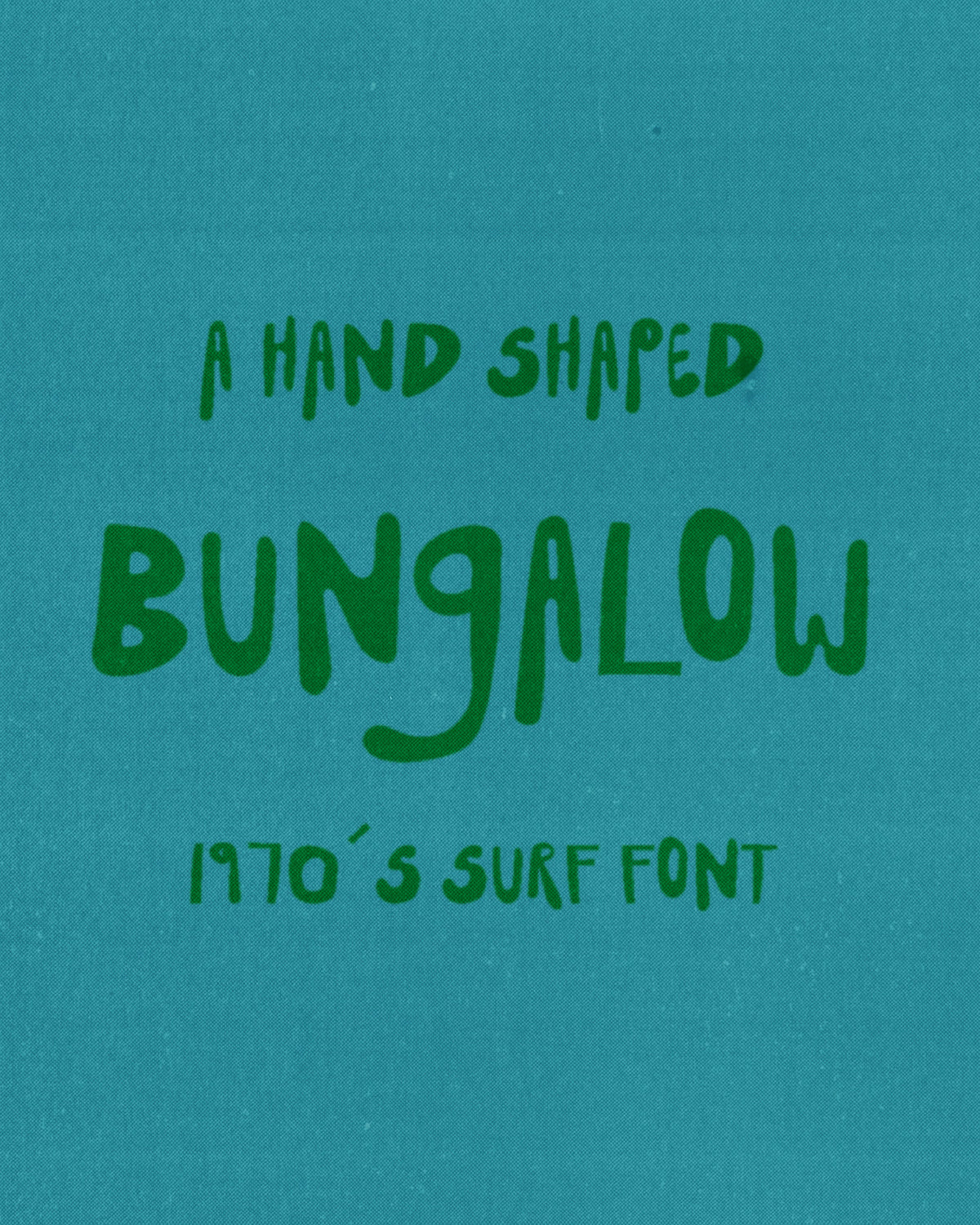 Bungalow Hand Drawn Surf Font Victoria Strukovskaya