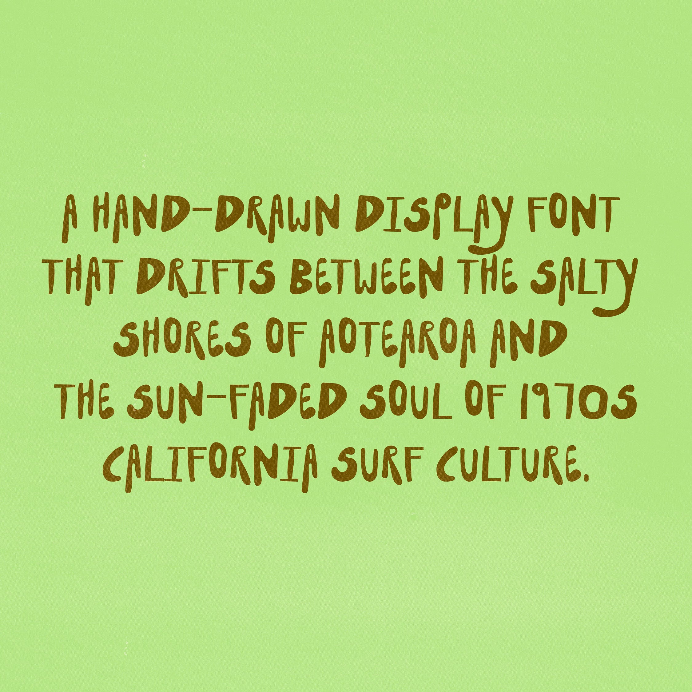Bungalow Hand Drawn Surf Font Victoria Strukovskaya