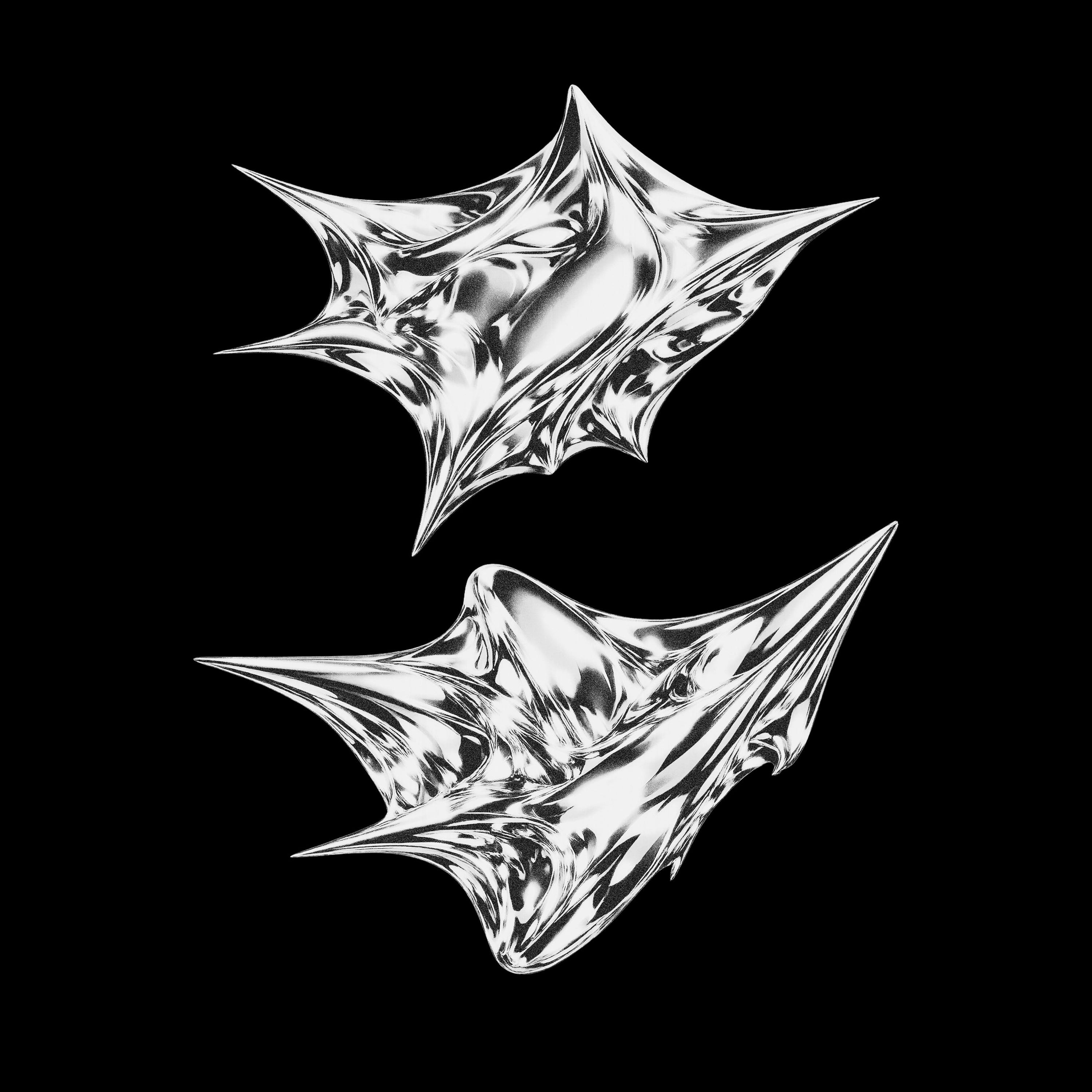 Abstract Chrome Shapes GFX Database