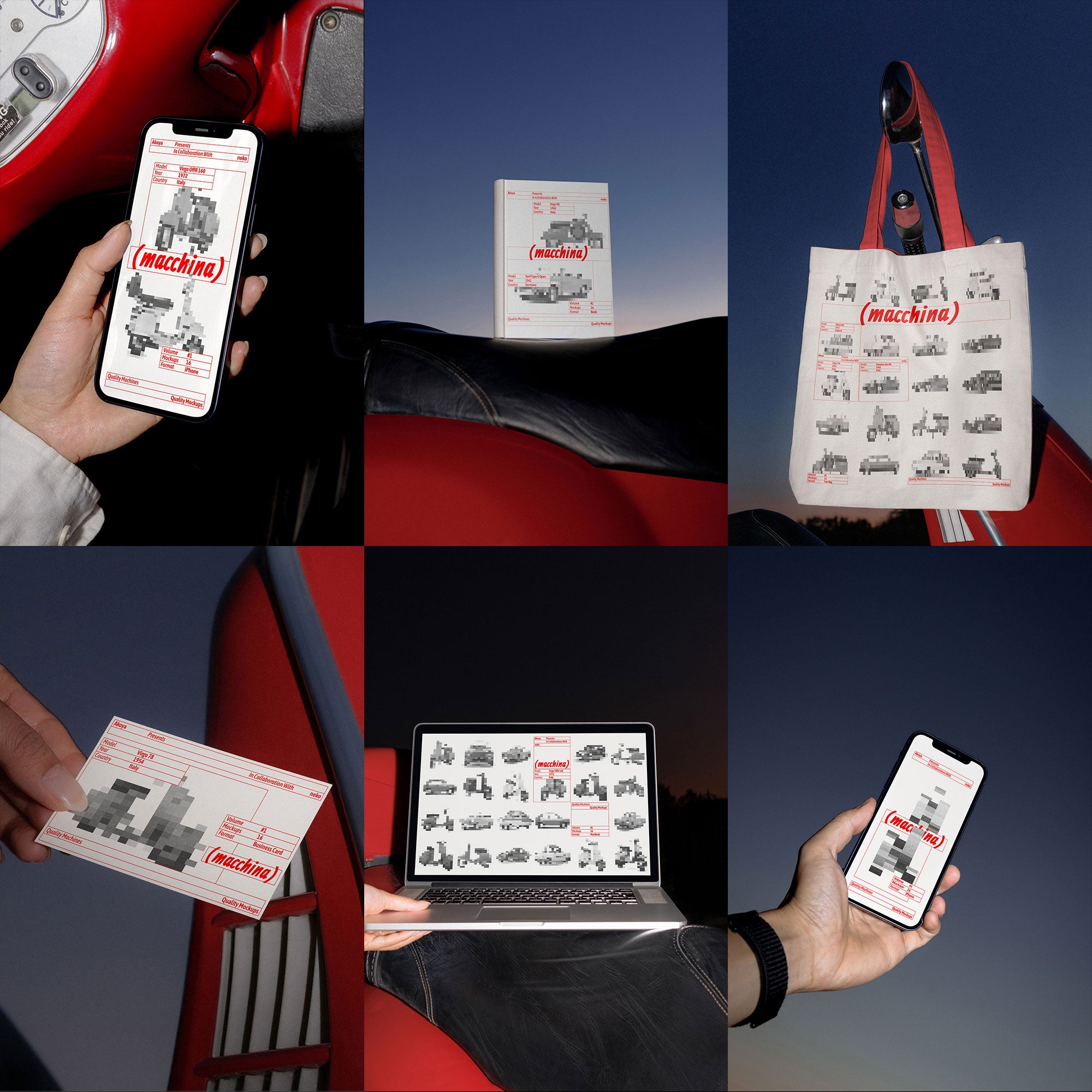 Macchina Mockups Bundle Akoya Mockups