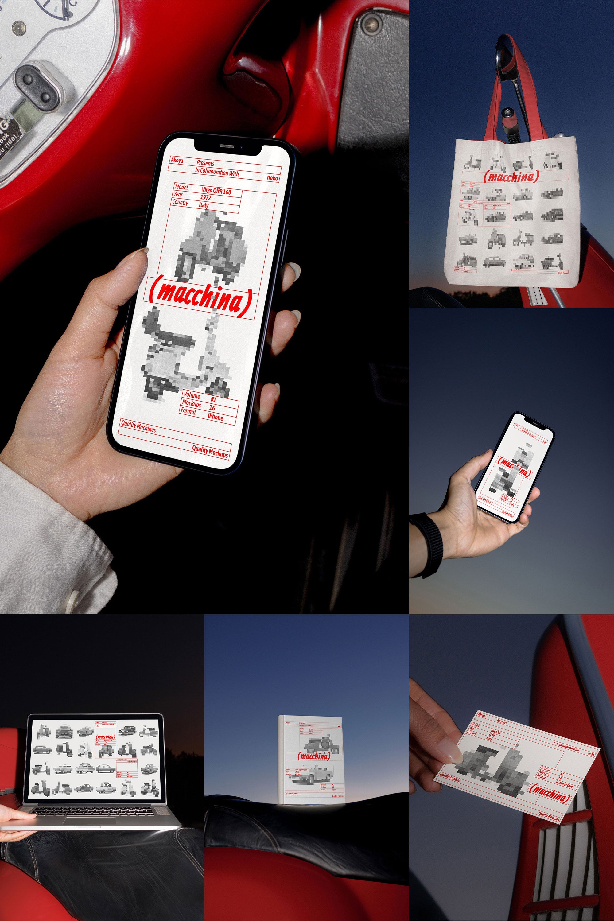 Macchina Mockups Bundle Akoya Mockups