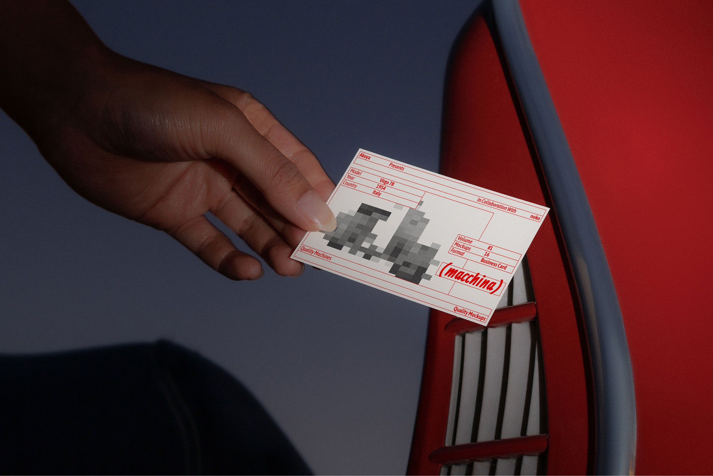 Business Card Mockup 019 Akoya Mockups