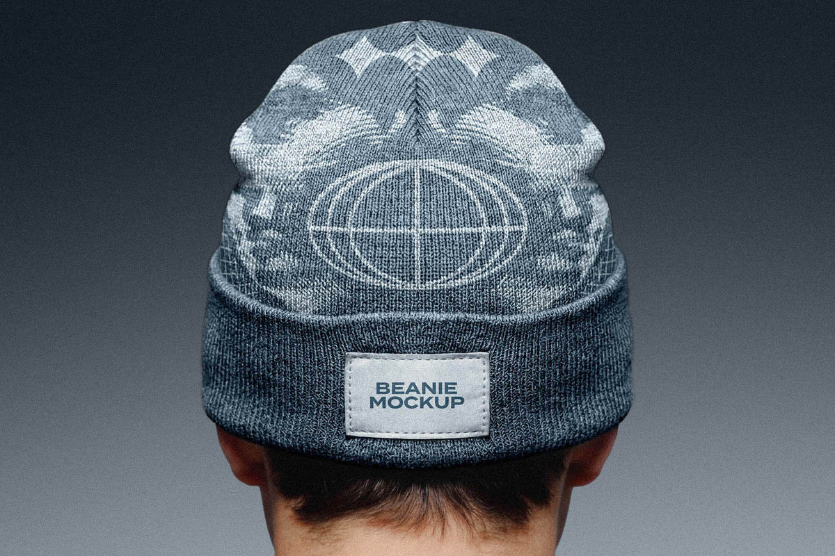 Back View Beanie Mockup Pixelbuddha