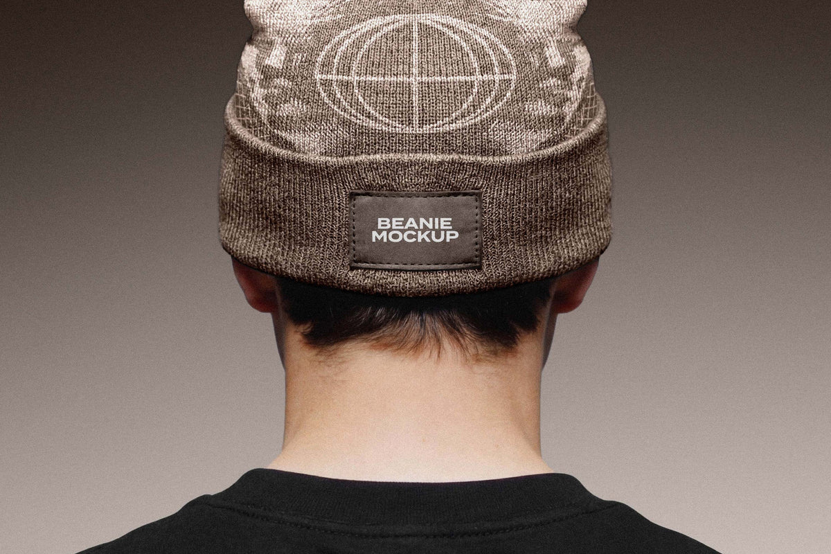 Back View Beanie Mockup Pixelbuddha