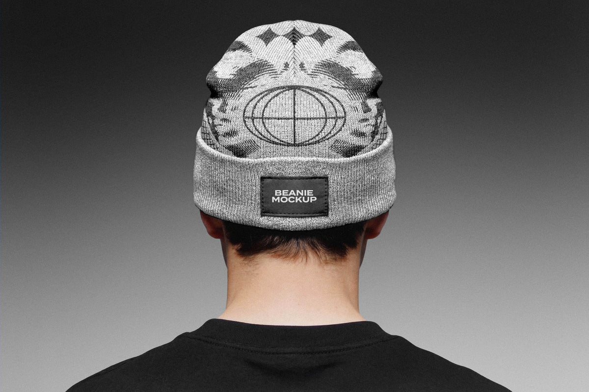 Back View Beanie Mockup Pixelbuddha