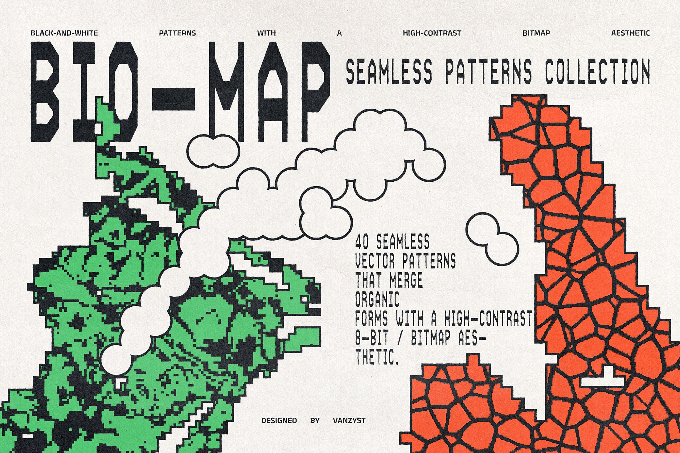 Bio-Map Seamless Patterns Collection Vanzyst